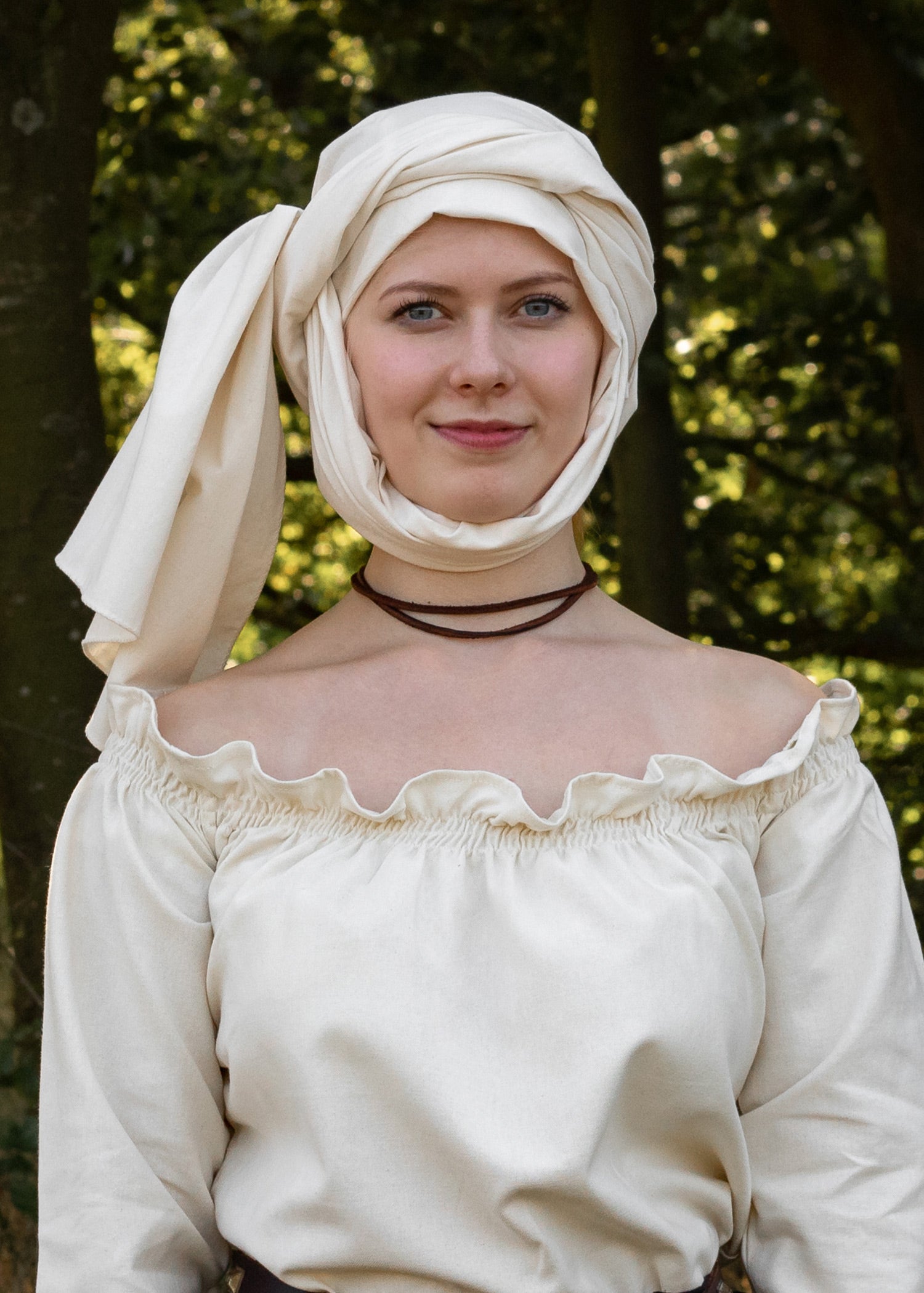 Imagen única de: Banderín Medieval, Pañuelo En La Cabeza, Natural