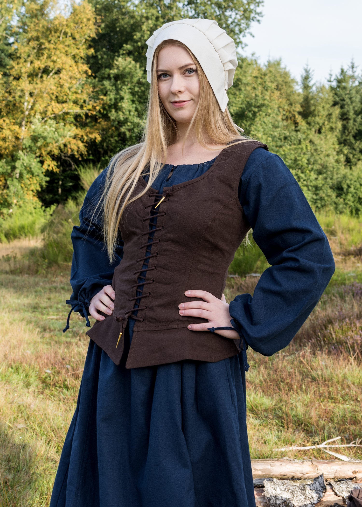 Imagen única de: Corsé Medieval Tilda, Marrón