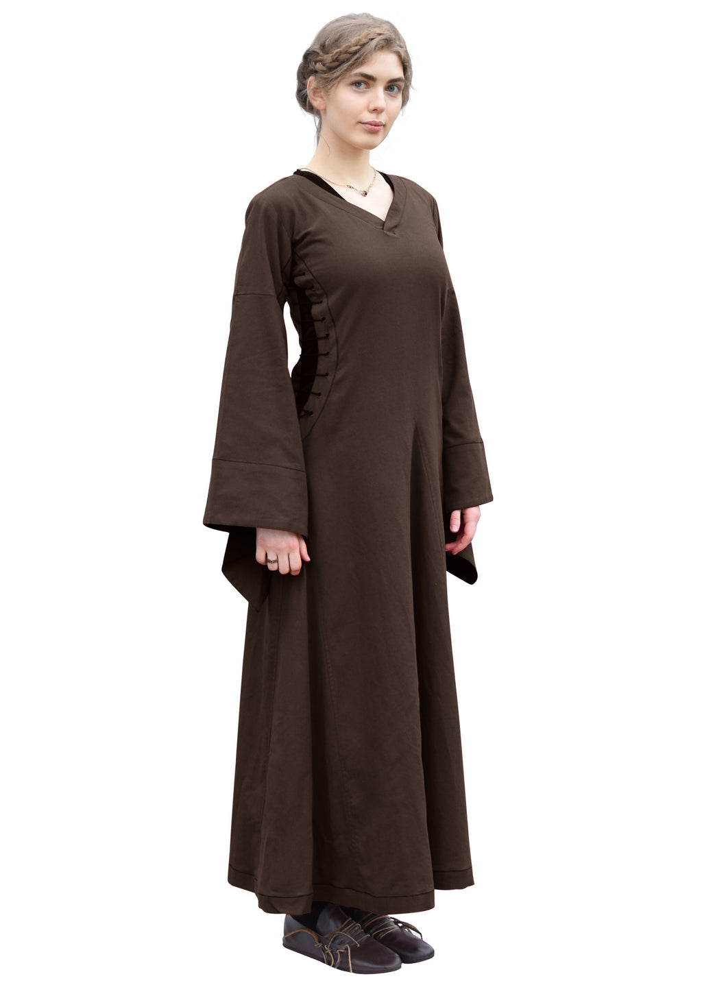brown medieval dress Bliaut Ventanas Infierno Amal Marrón Size:UK-12 / US-8 The Avery Dress in Crafted from high beachwear outfits