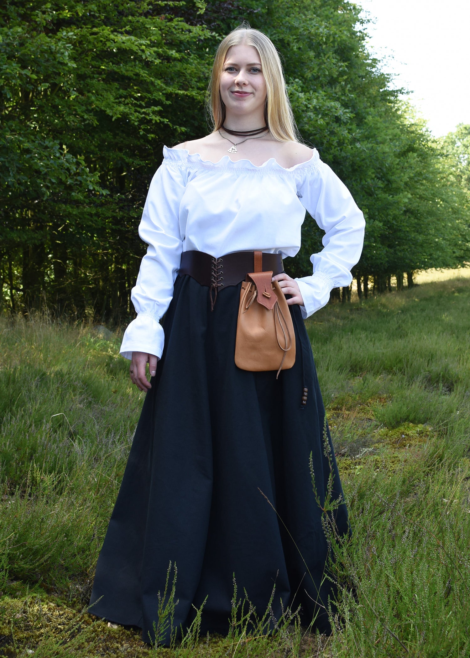 Imagen única de: Blusa Medieval Carmen, Blanca