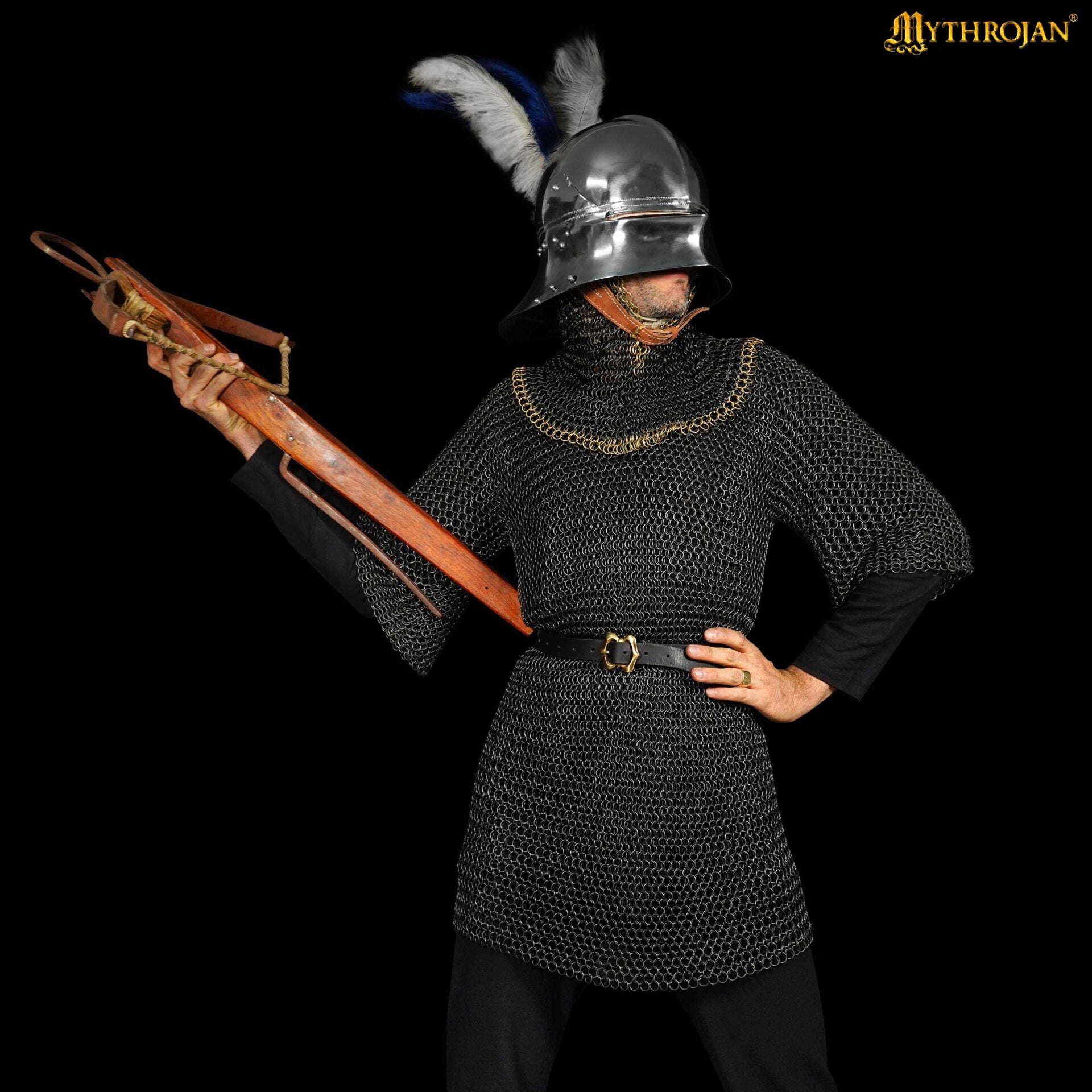 Capucha de cota de malla 10 mm, acero 16 gauge — Vikingo y caballero (LARP) - imagen 6