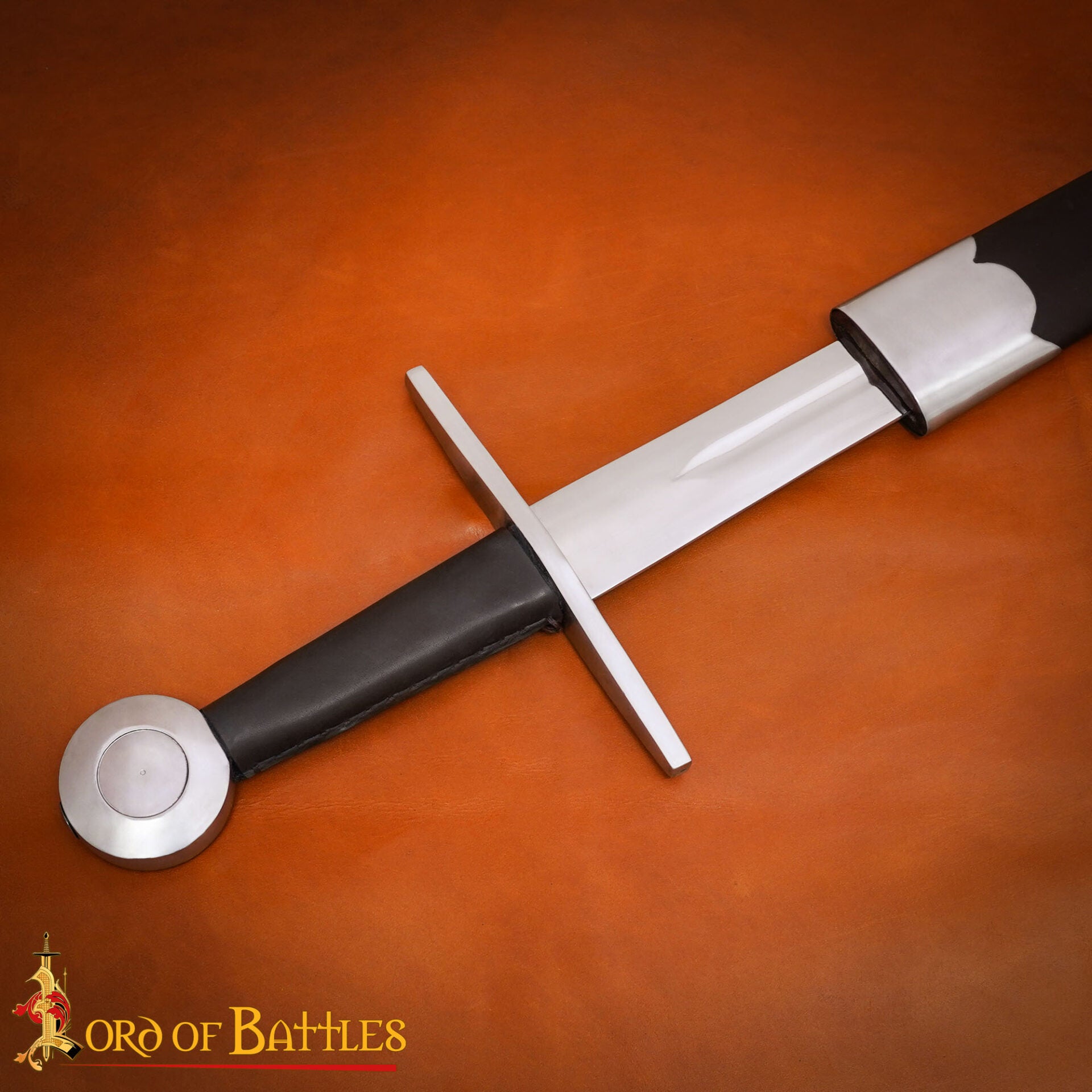 Imagen única de: Espada Vikinga Forjada a Mano con Vaina - Acero Templado Sin Filo 95 cm