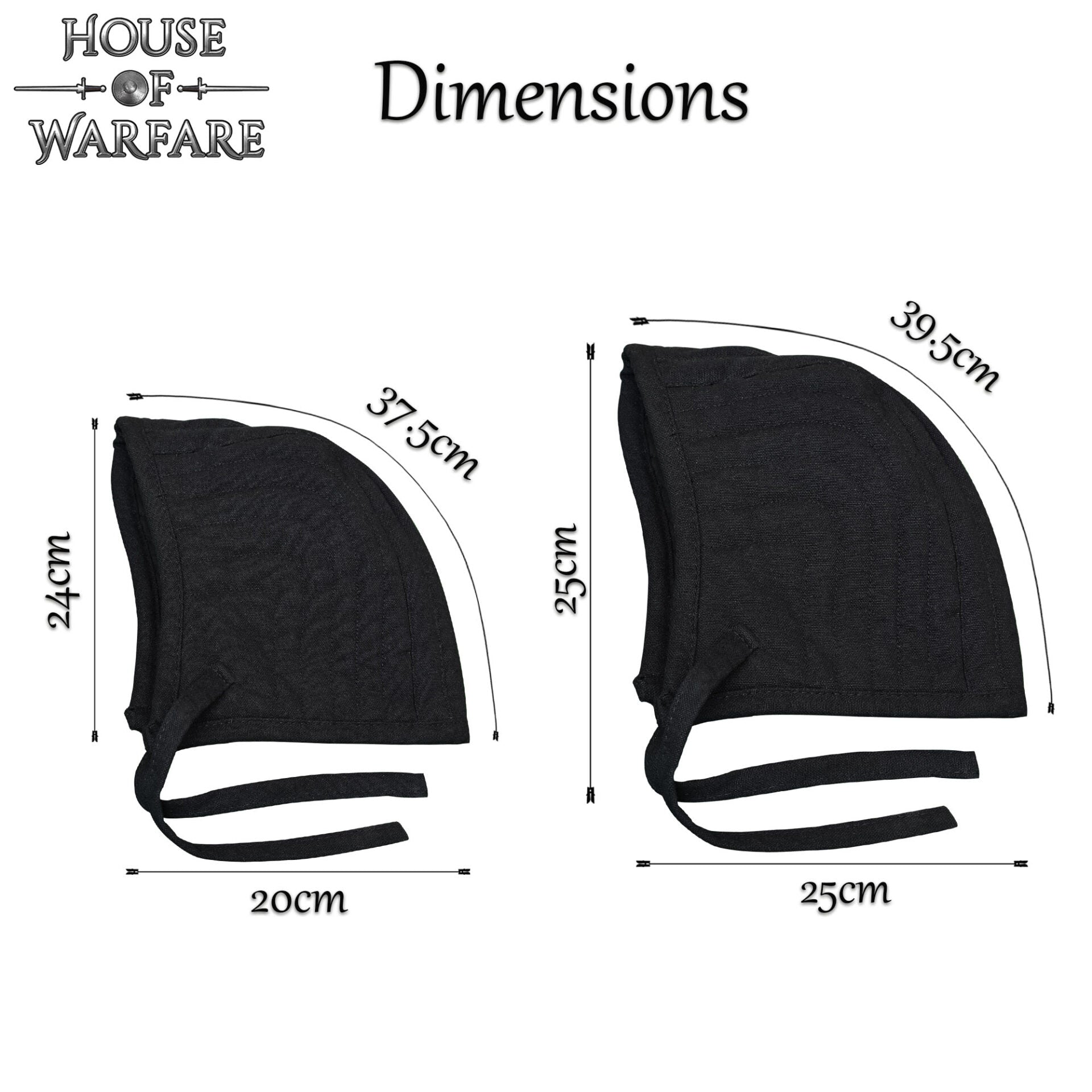 Imagen única de: Gorro acolchado medieval de doble capa para casco