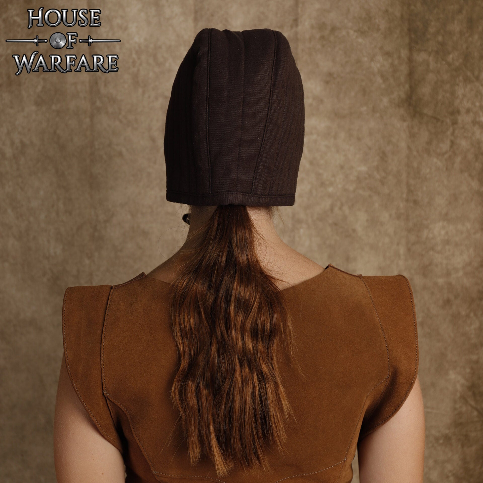 Imagen única de: Gorro acolchado medieval de doble capa para casco
