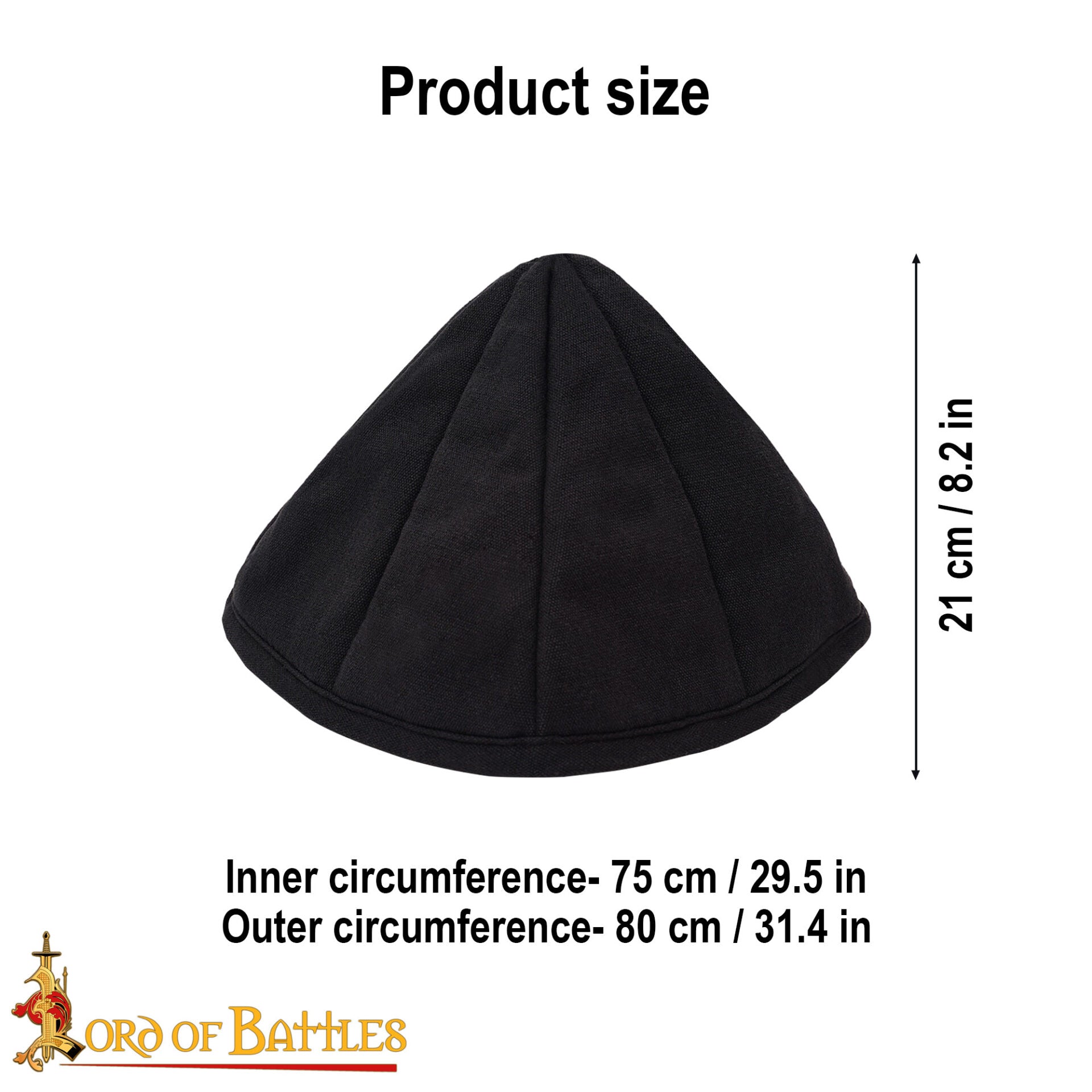 Gorro acolchado medieval con relleno reciclado para casco - LARP y HEMA - imagen 11