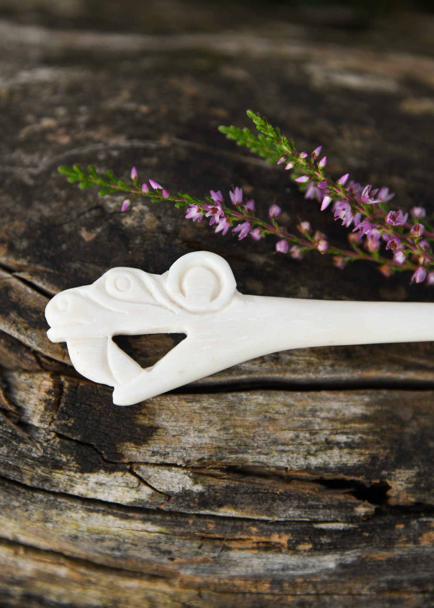 Imagen única de: Pasador De Hueso Vikingo De Haithabu, Pasador De Ropa, Horquilla