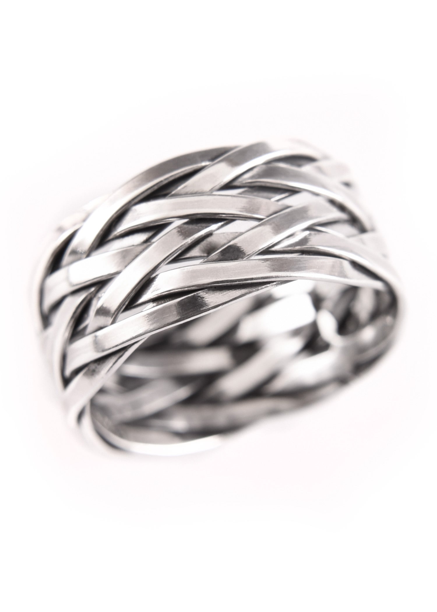 Imagen única de: Anillo Trenzado Vikingo Hedin De Plata