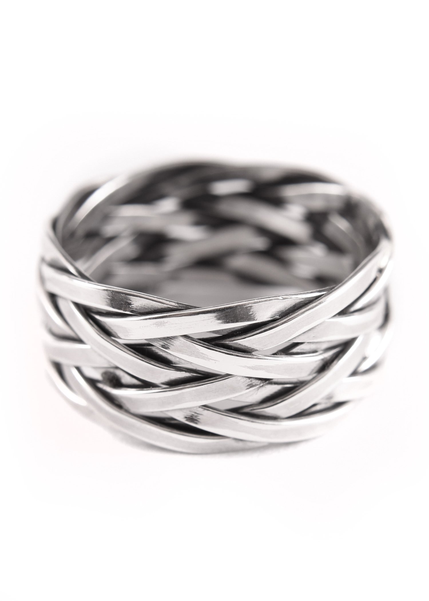 Imagen única de: Anillo Trenzado Vikingo Hedin De Plata