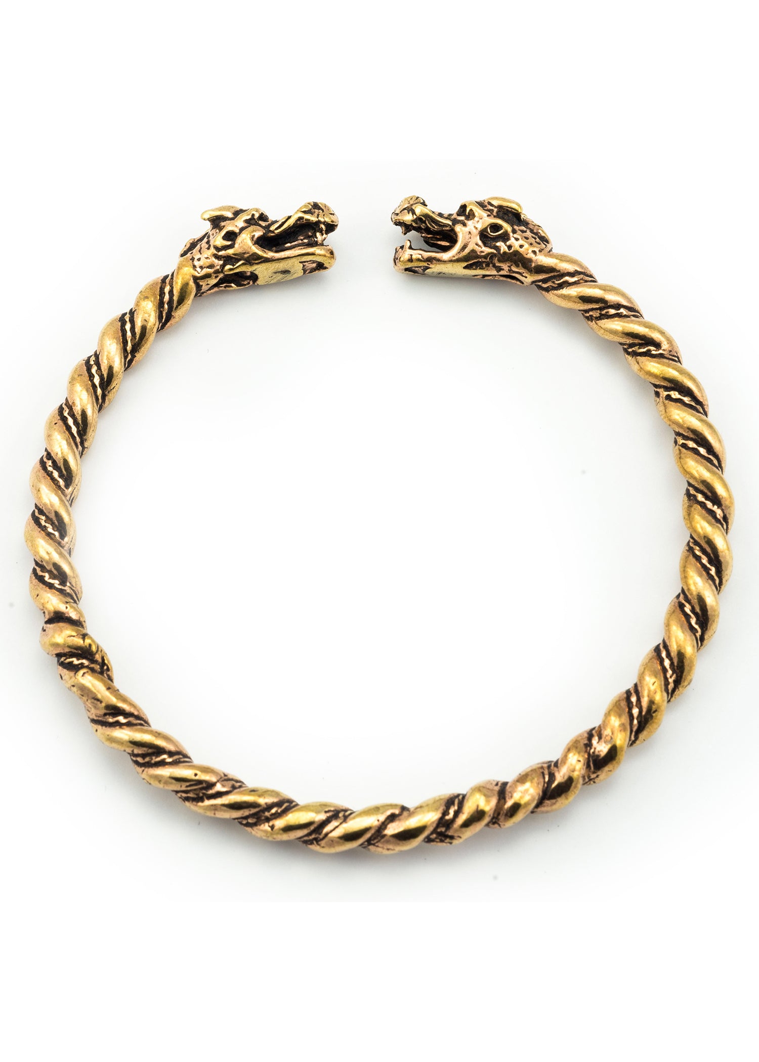 Imagen única de: Pulsera De Dragón Vikingo Hecha De Bronce.