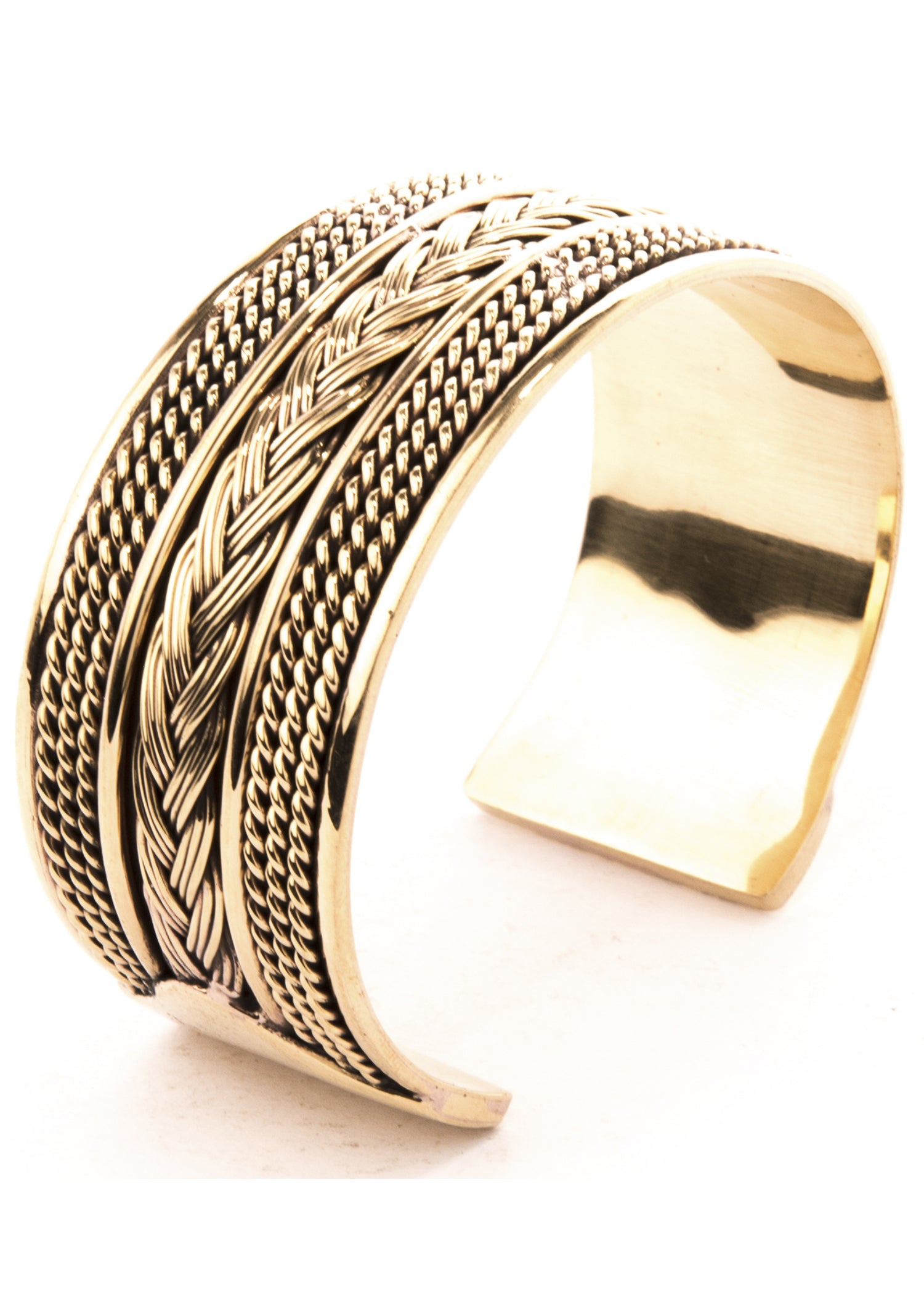 Imagen única de: Brazalete Vikingo Ancho Fabricado En Bronce.