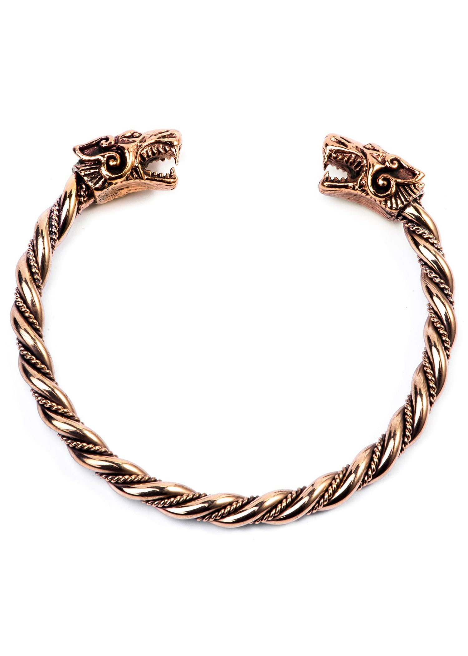 Imagen única de: Pulsera Vikinga Fenris De Bronce.