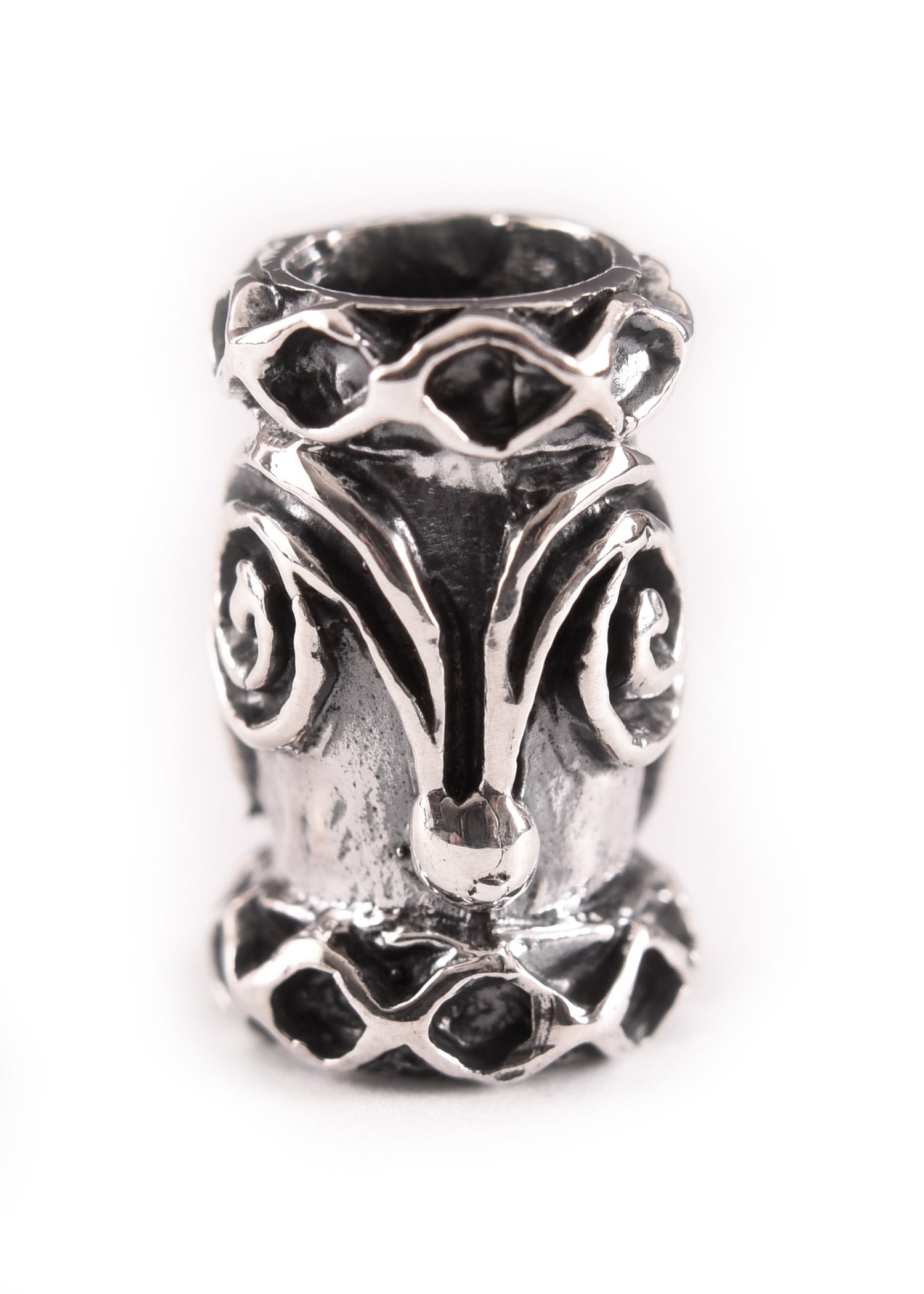 Imagen única de: Cuenta Para Barba Y Cuenta Para Rizos Con Espiral Y Diamantes De Plata