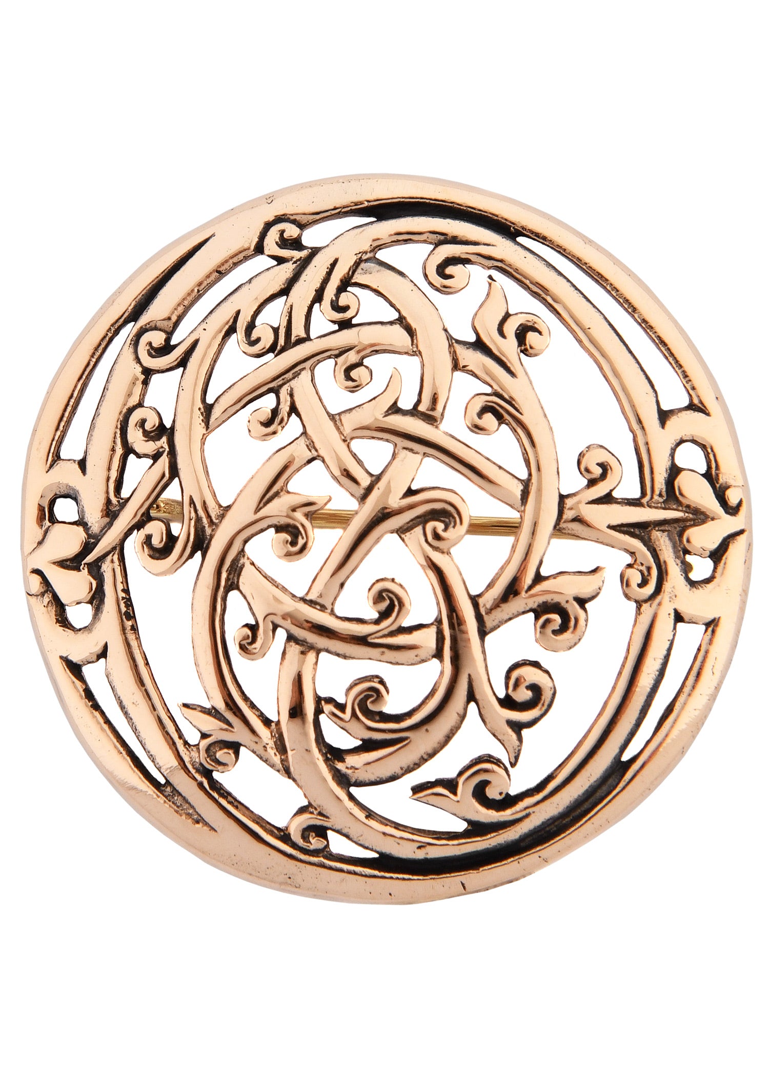 Imagen única de: Broche Vikingo Estilo Urnes Fabricado En Bronce