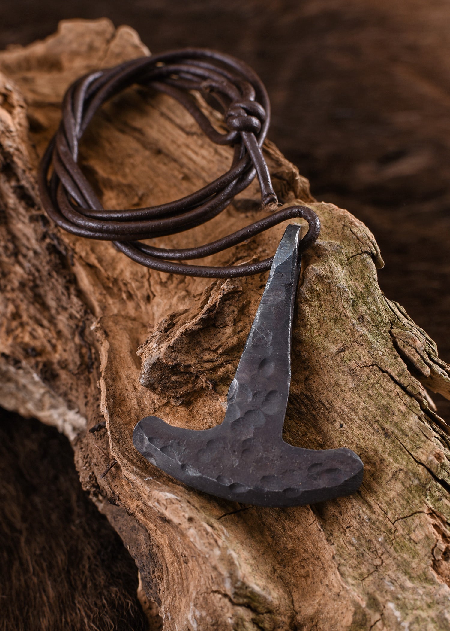 Imagen única de: Colgante Del Martillo De Viking Thor, Forjado A Mano