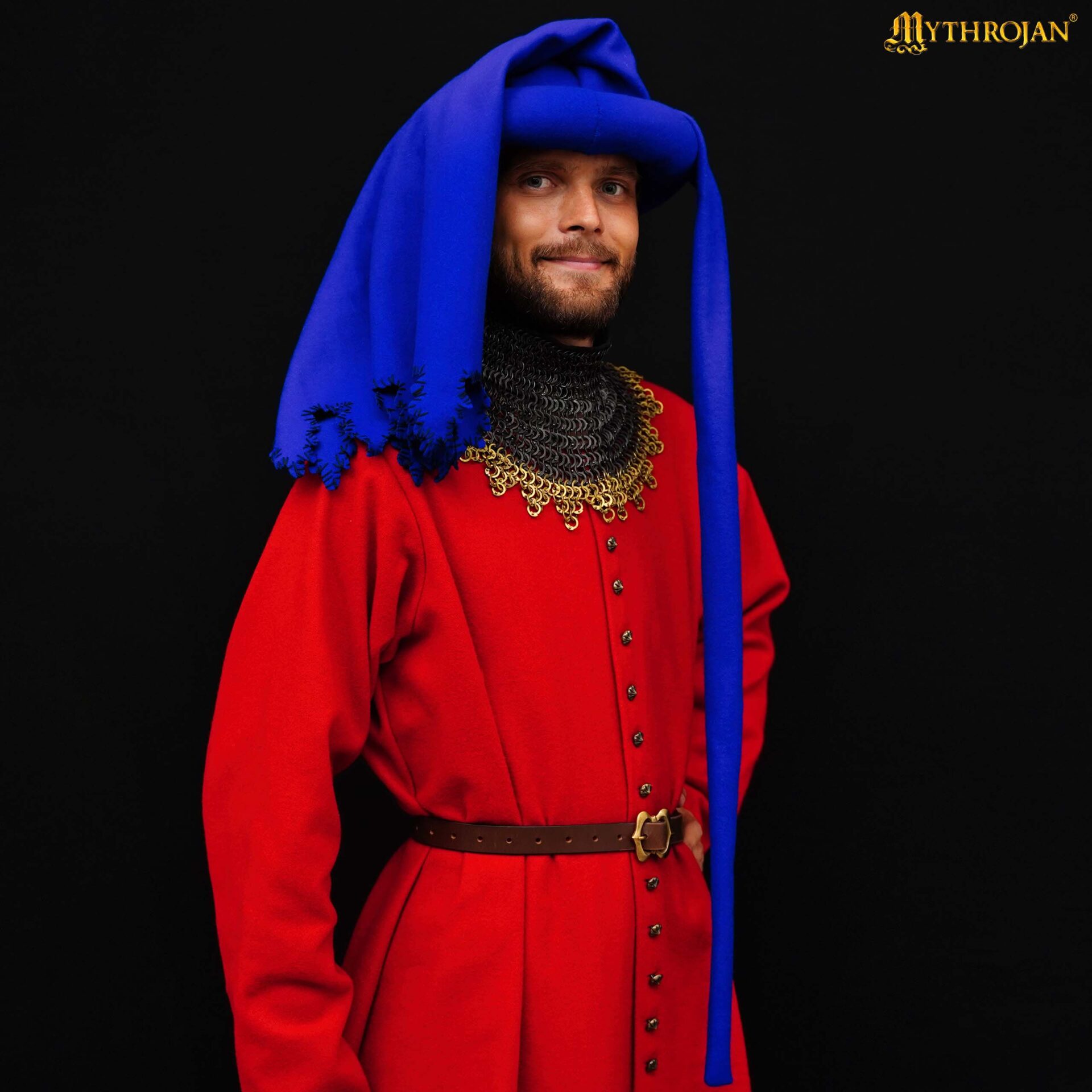 Chaperón medieval de lana (estilo tardío, siglo XV) - imagen 10