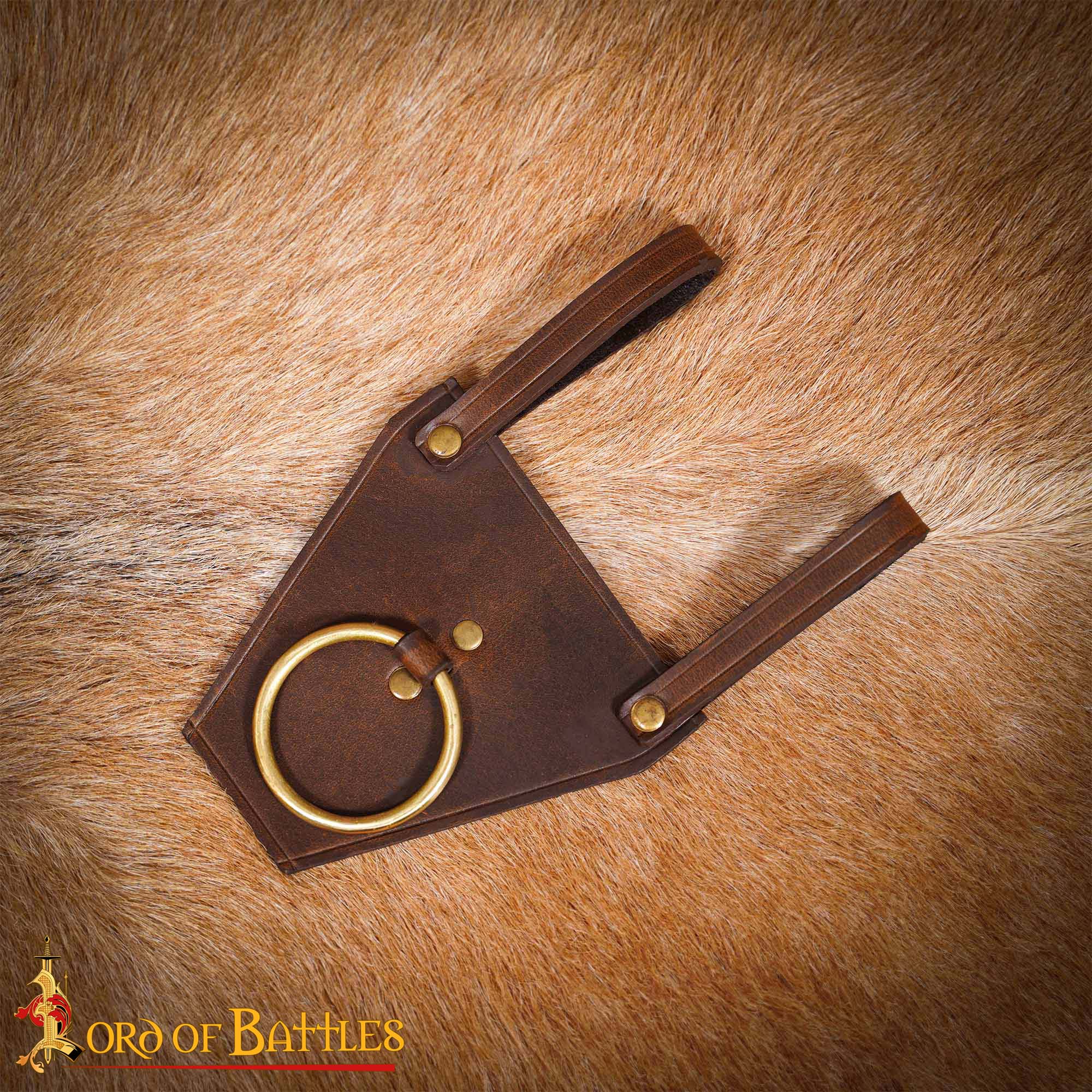 Soporte de anilla para espada en cuero genuino 3 mm — LARP y cosplay - imagen 19