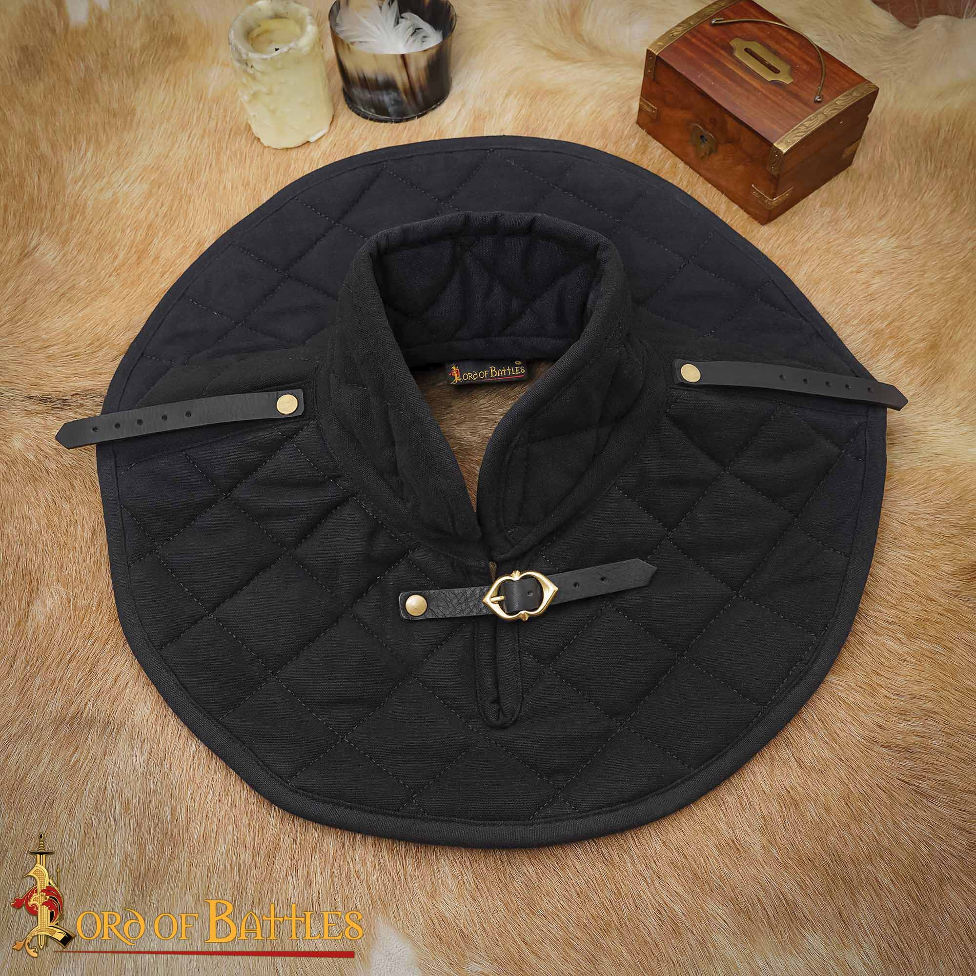 Collar acolchado medieval para armadura