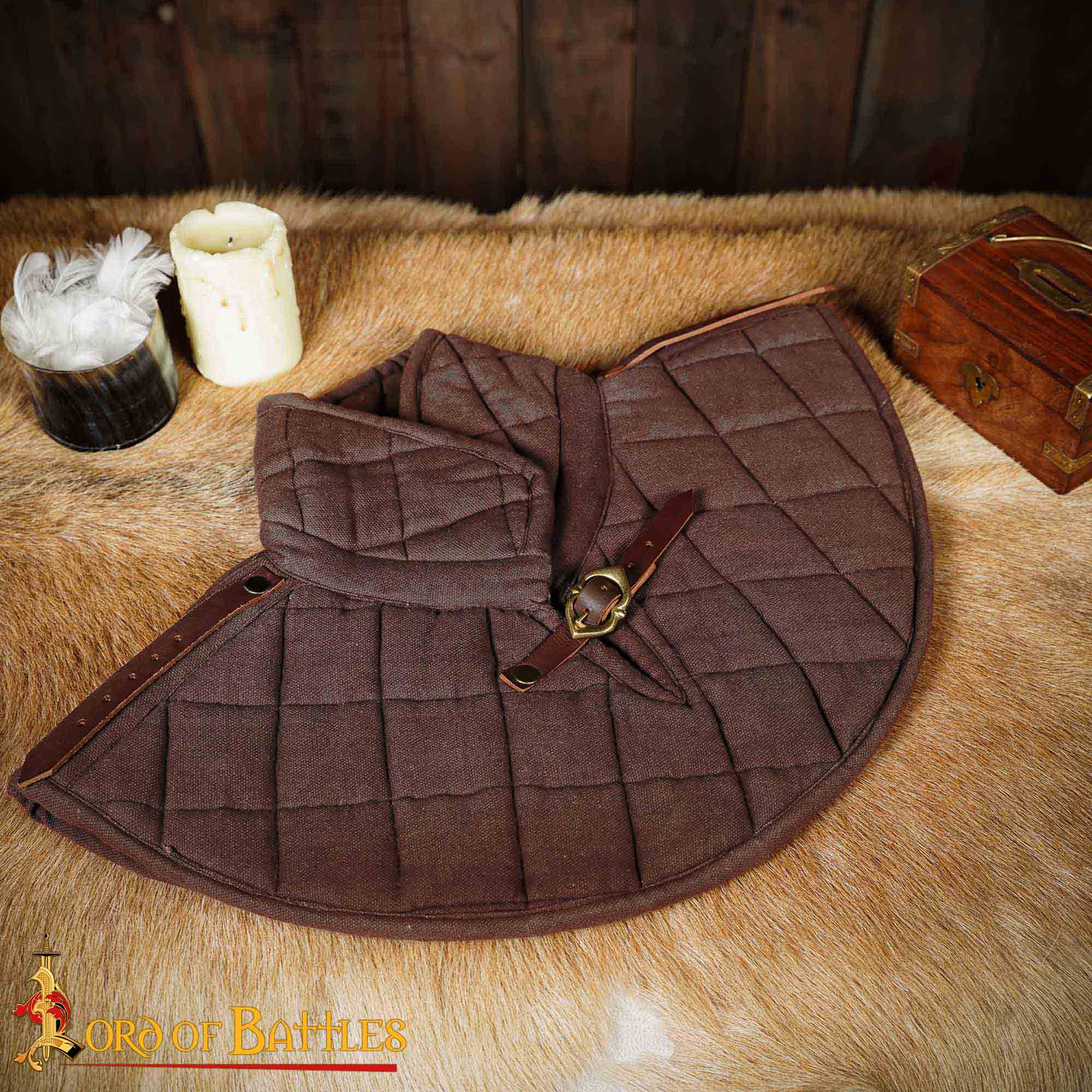 Collar acolchado medieval para armadura - imagen 5