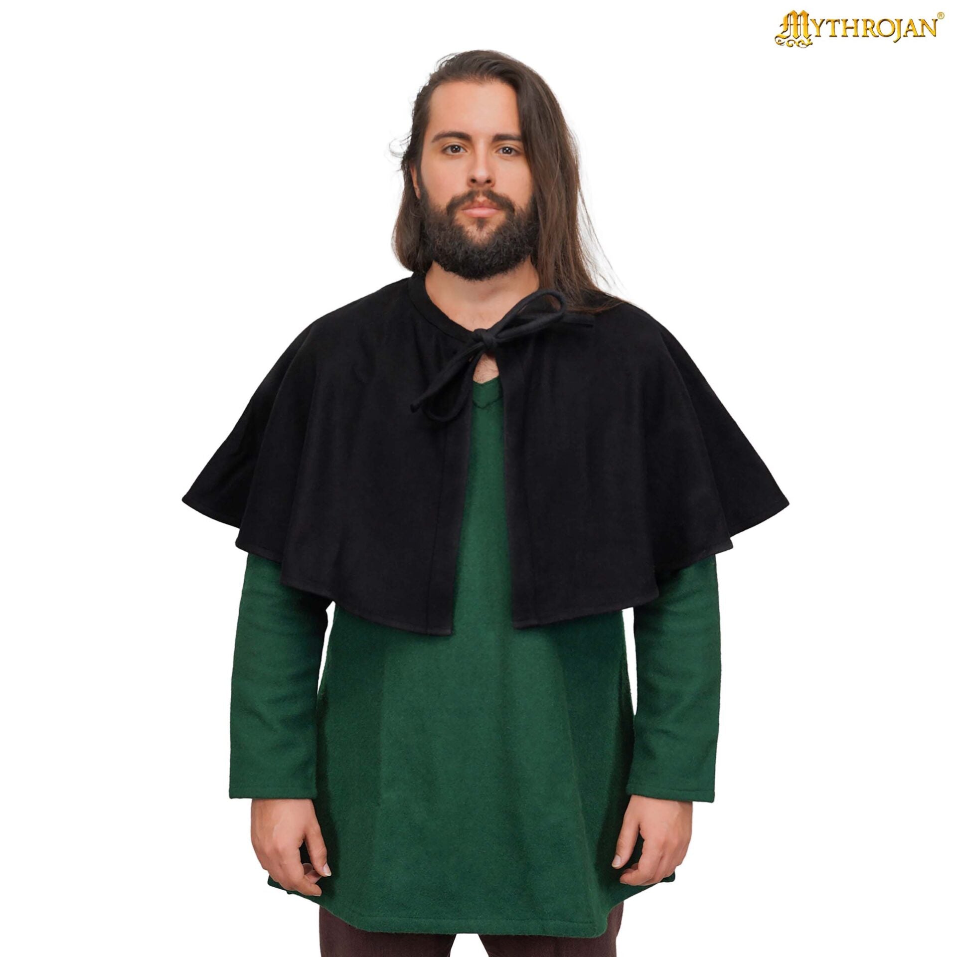 Imagen única de: Capa Medieval - Lana, Corta para LARP y Teatro