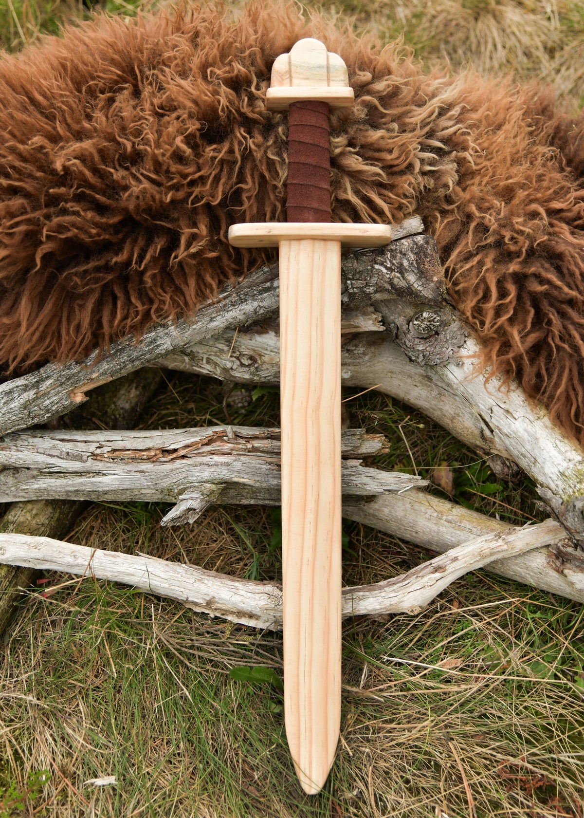 Espada de madera vikinga mini para niños - 3 modelos