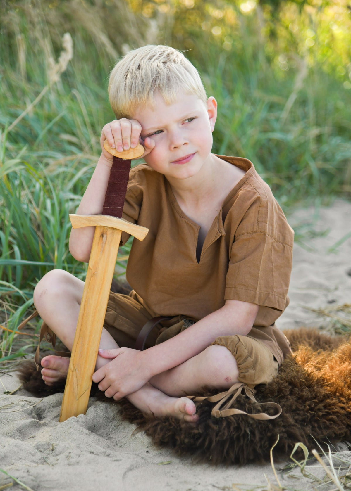 Espada de madera vikinga mini para niños - 3 modelos