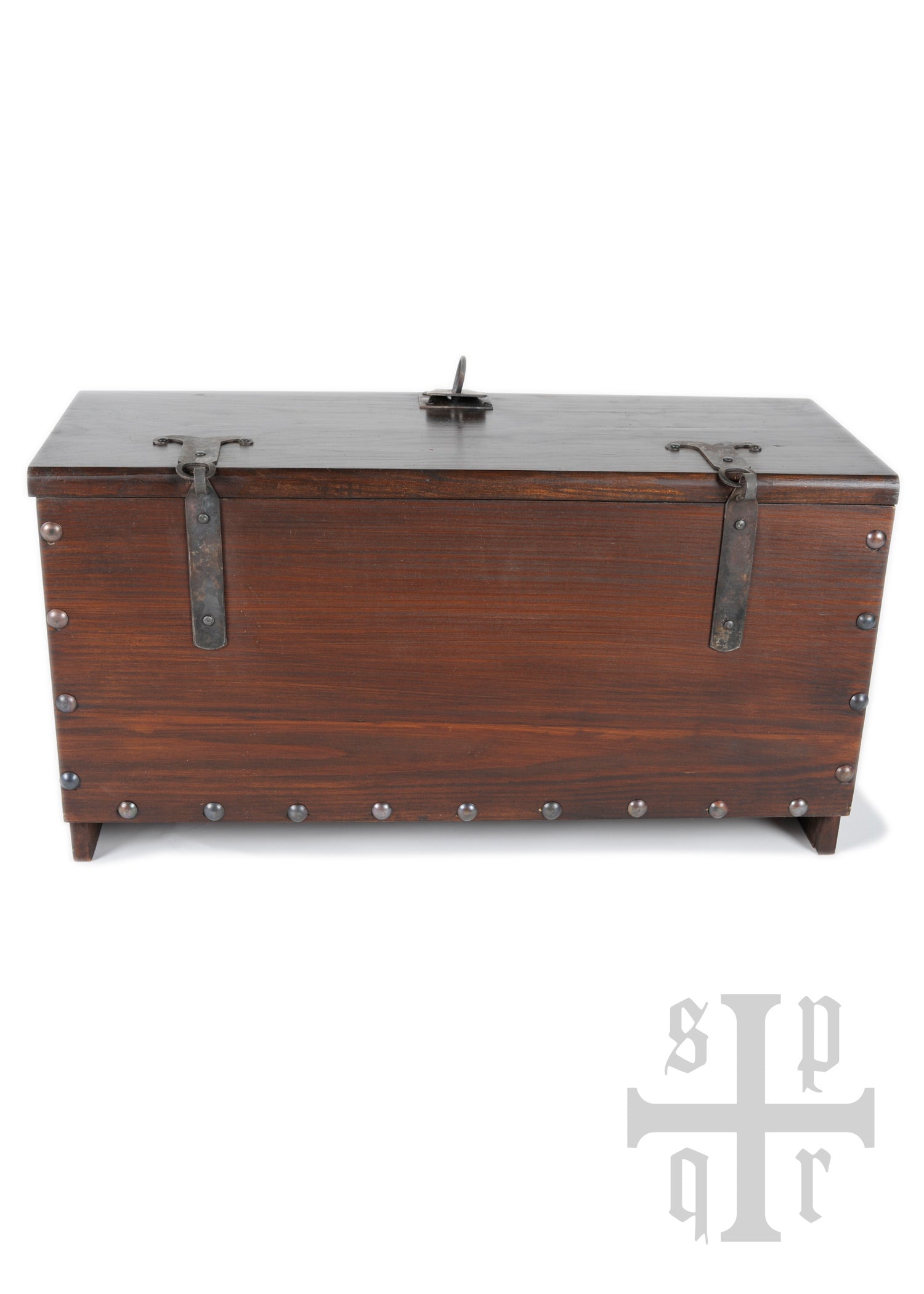 Imagen única de: Cofre Vikingo De Madera Con Motivo De Serpiente Midgard Nº 2, Con Defectos