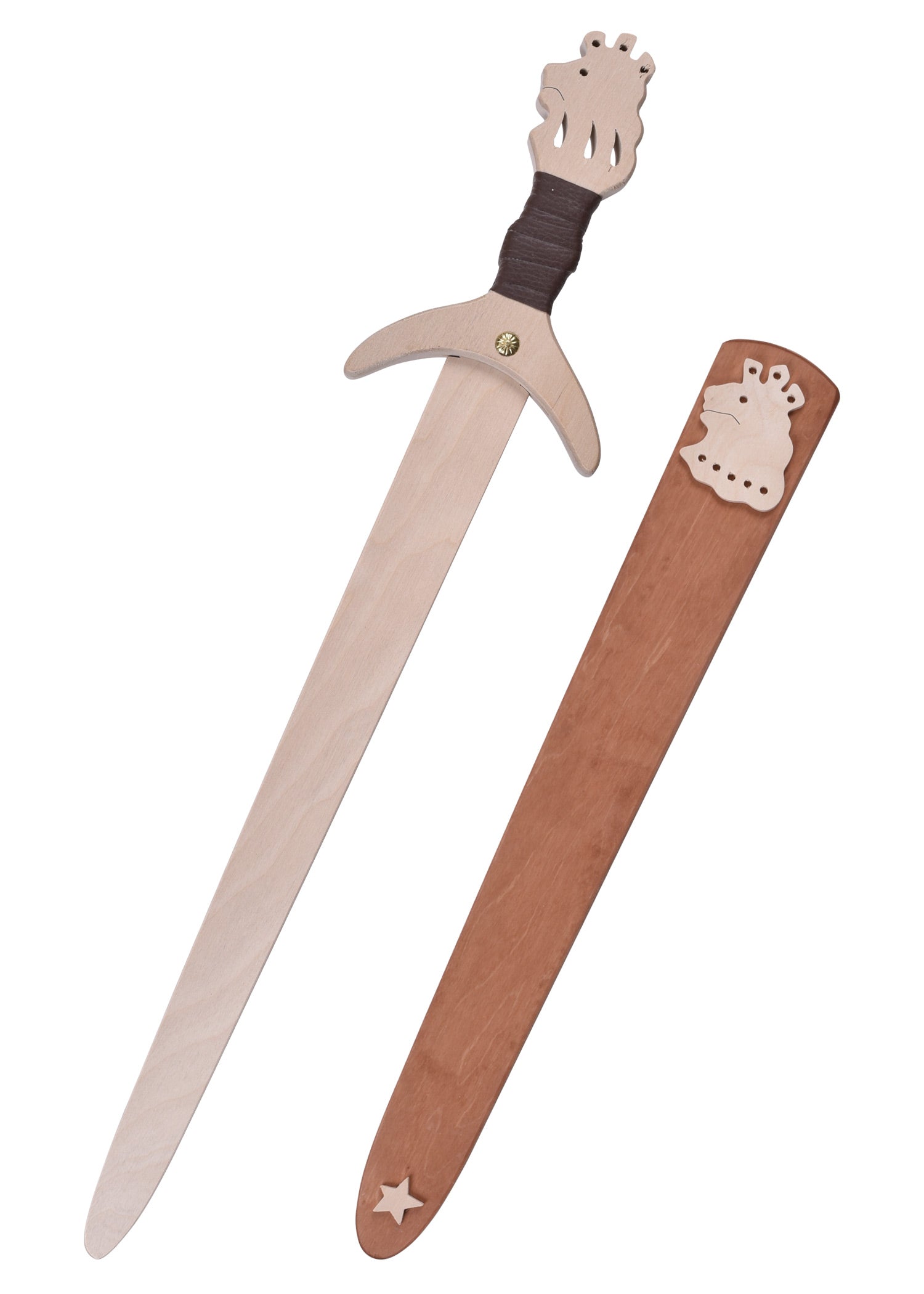 Imagen única de: Espada De Caballero Infantil Löwenstein De Madera, Con Vaina