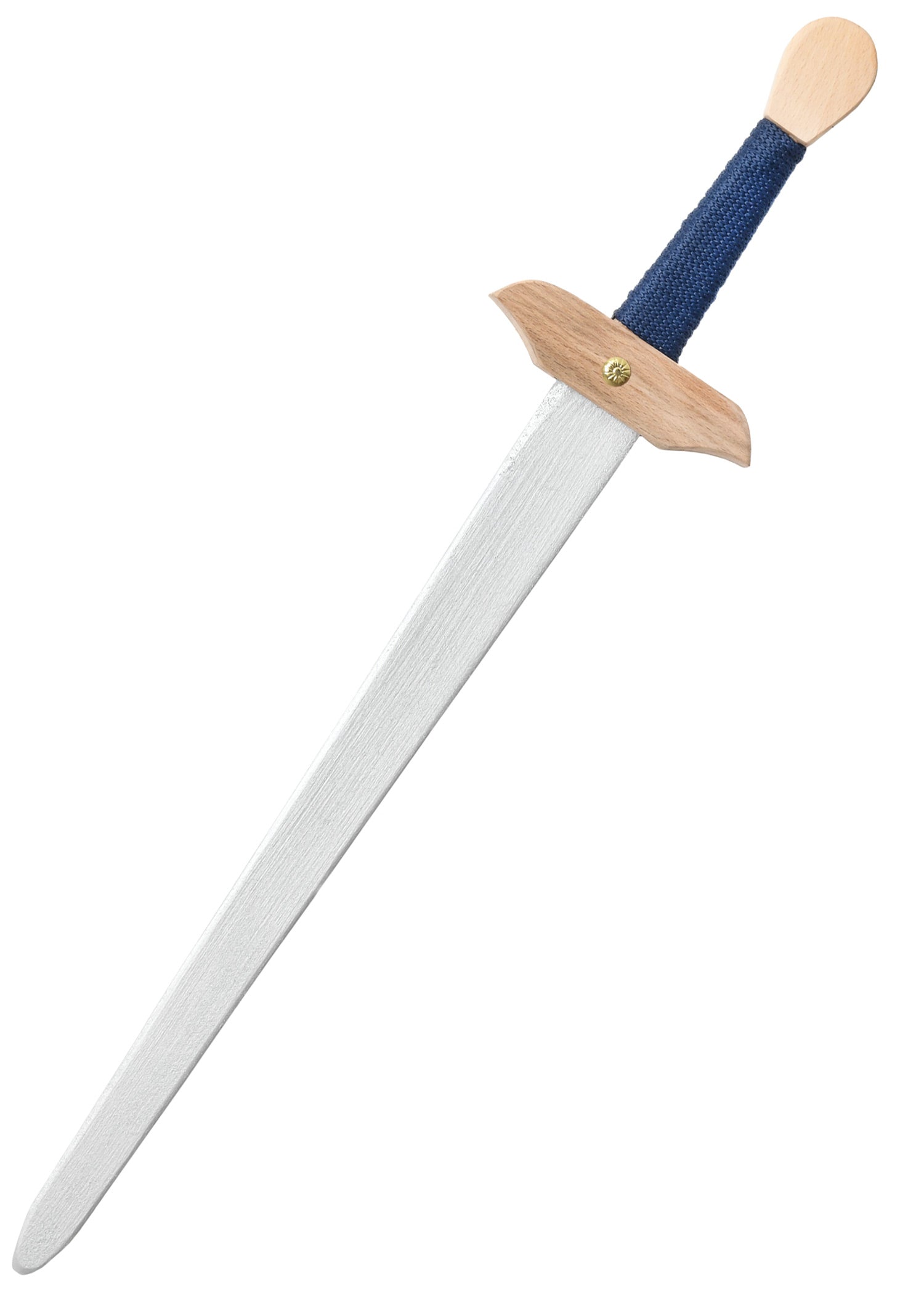 Imagen única de: Espada De Caballero Infantil César Fabricada En Madera, Mango Azul, Diferentes Longitudes