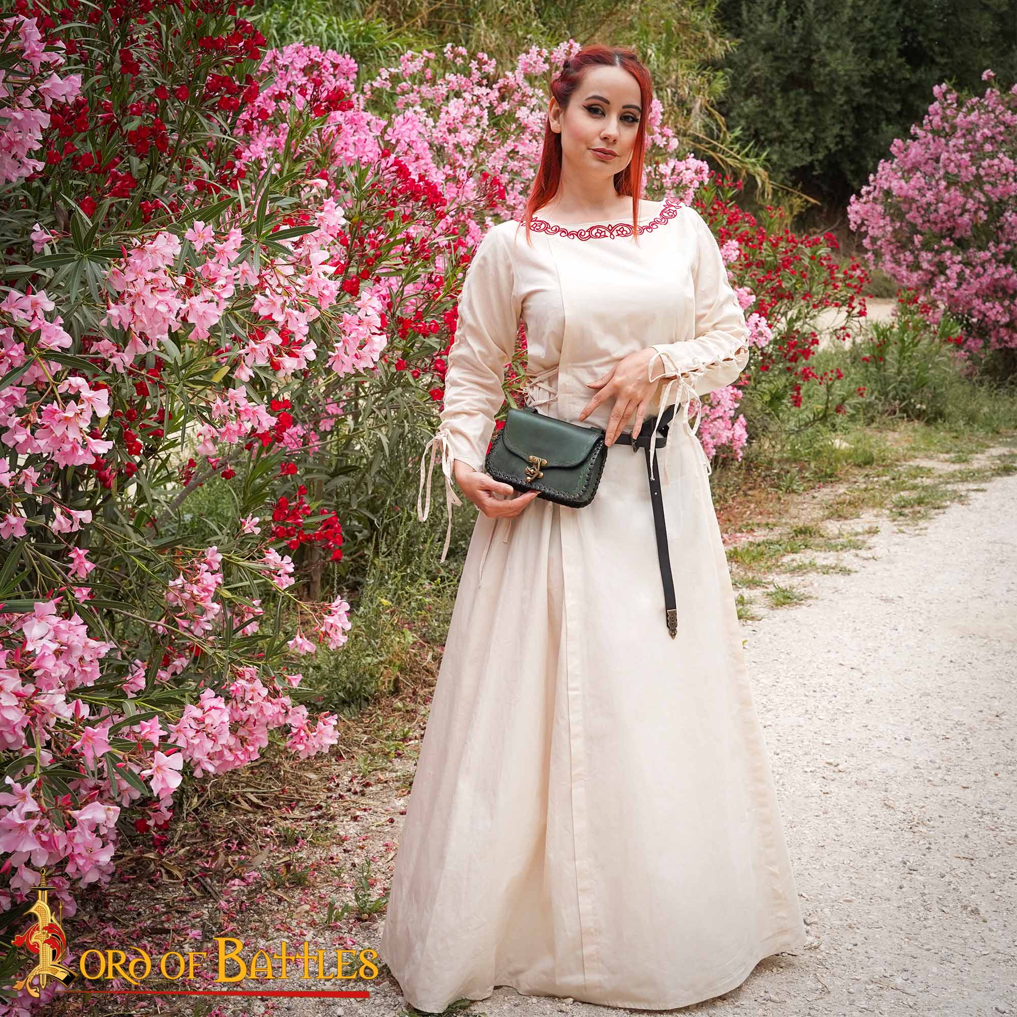 Bolsa de cinturón medieval de cuero repujado — LARP y recreación - imagen 61
