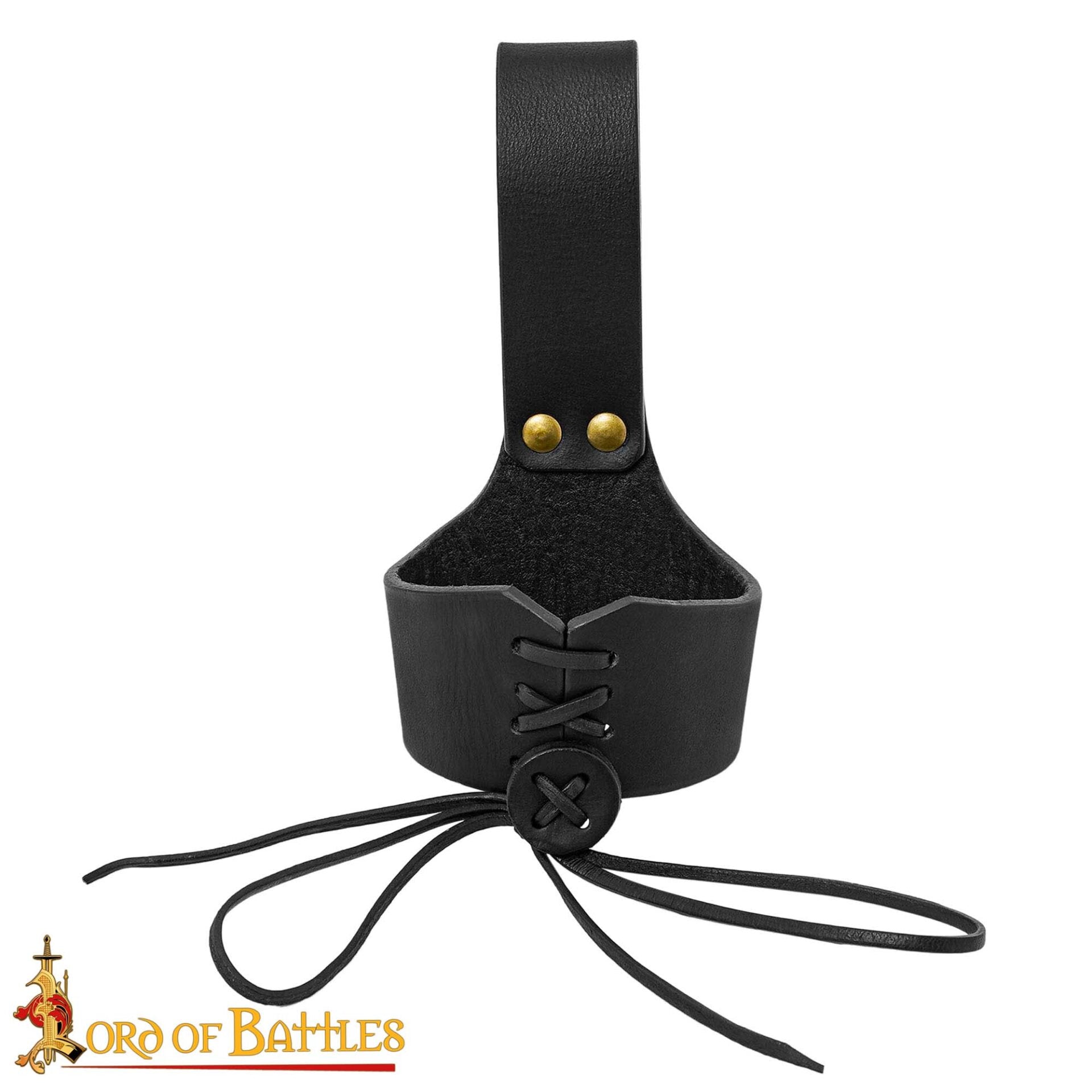 Soporte de cuero para cuerno de beber - ajustable - imagen 82