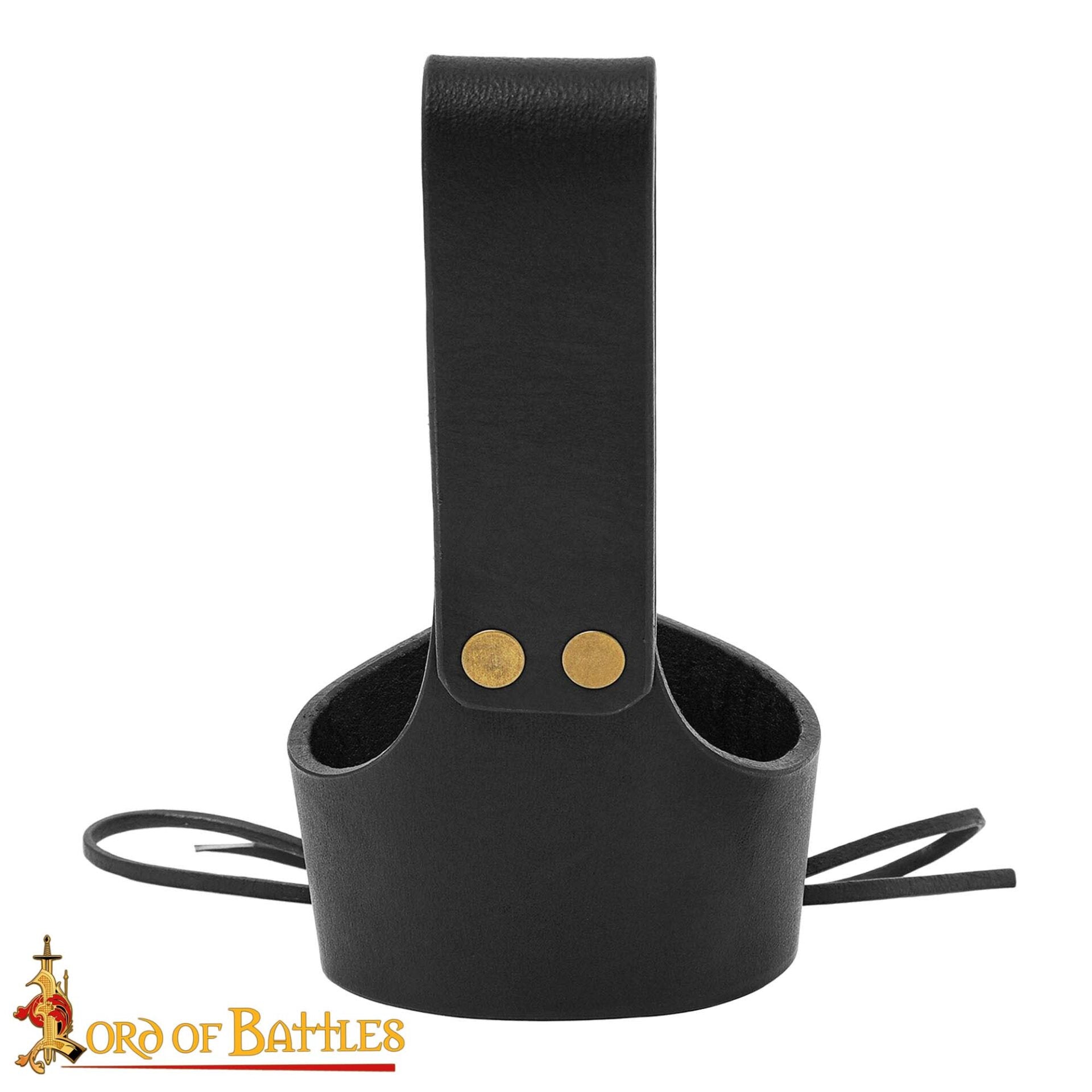 Soporte de cuero para cuerno de beber - ajustable - imagen 83