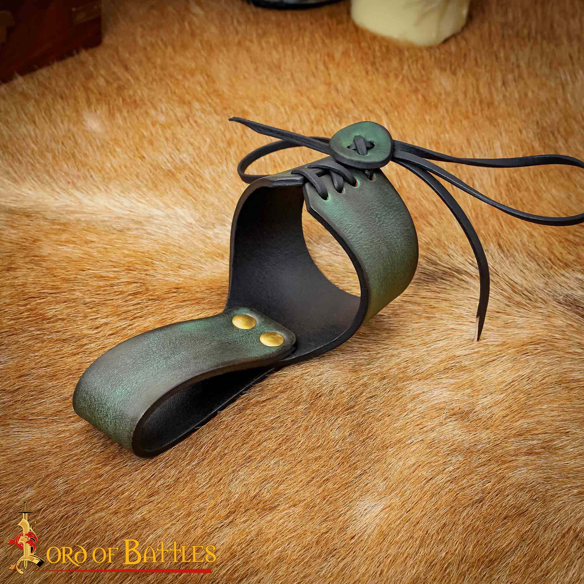 Soporte de cuero para cuerno de beber - ajustable - imagen 21