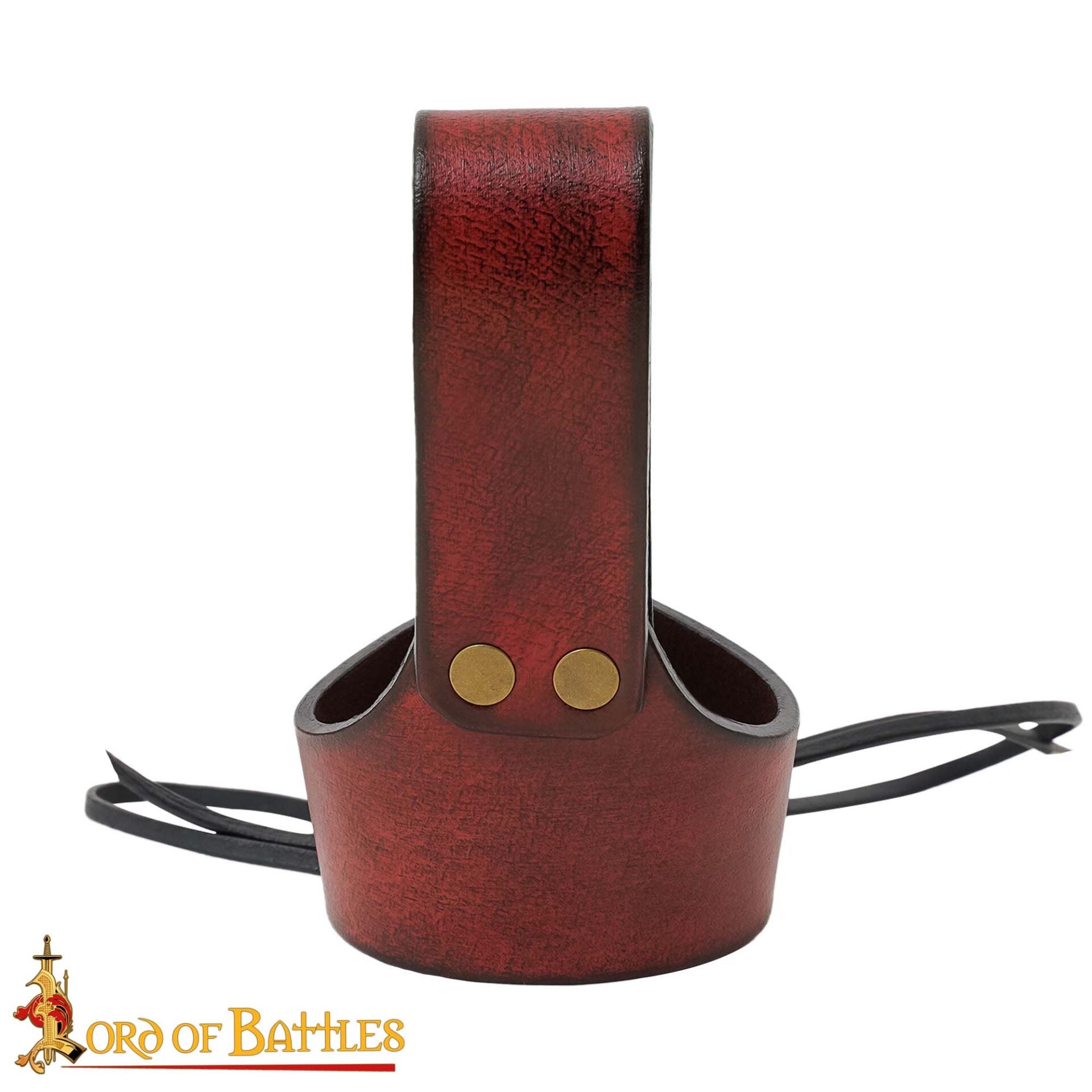 Soporte de cuero para cuerno de beber - ajustable - imagen 132