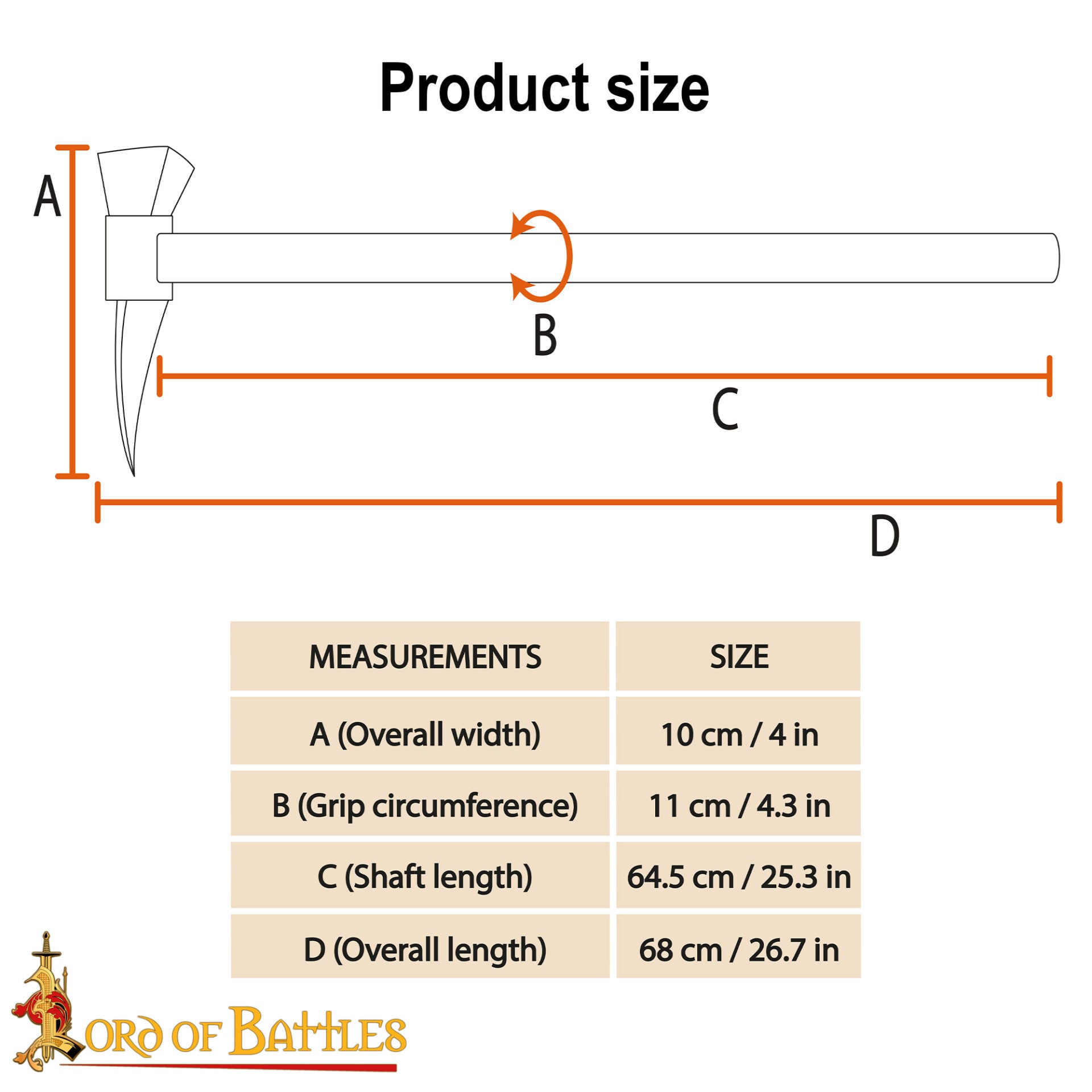Imagen única de: Martillo de Guerra Medieval
