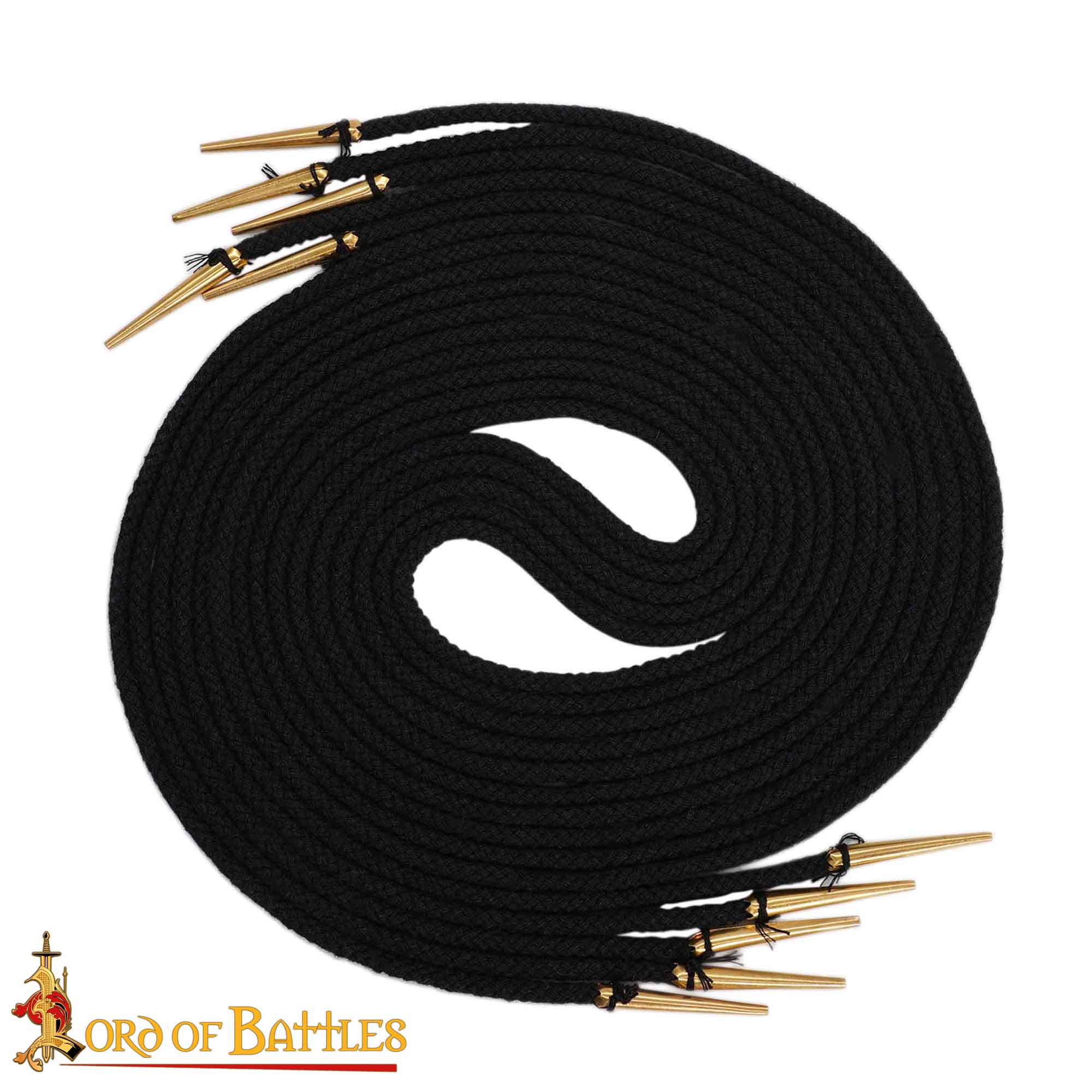 Cordones largos de algodón con terminales de latón - Pack de 5 (150 cm) - imagen 4