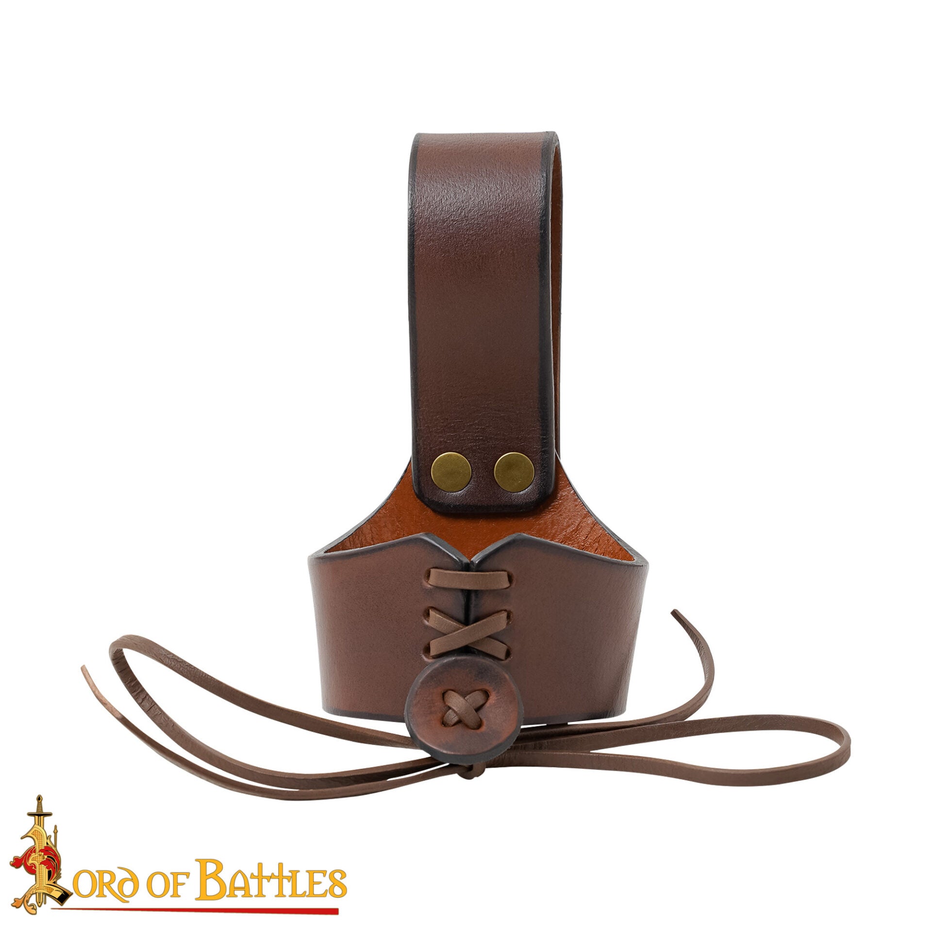 Soporte de cuero para cuerno de beber - ajustable - imagen 64