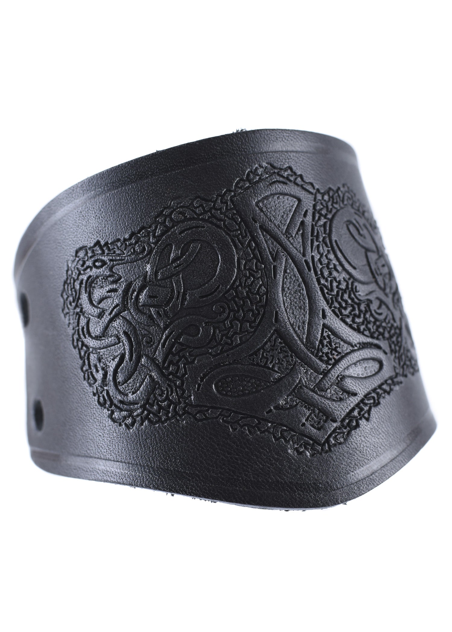 Imagen única de: Guardabrazos De Cuero Con Martillo De Thor, Cortos