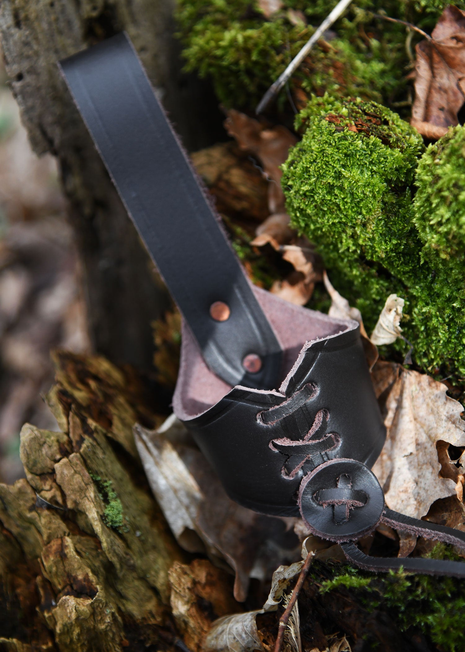 Imagen única de: Soporte Para Cinturón De Cuero Para Bocinas De 0,2 L Y 0,3 L, Marrón