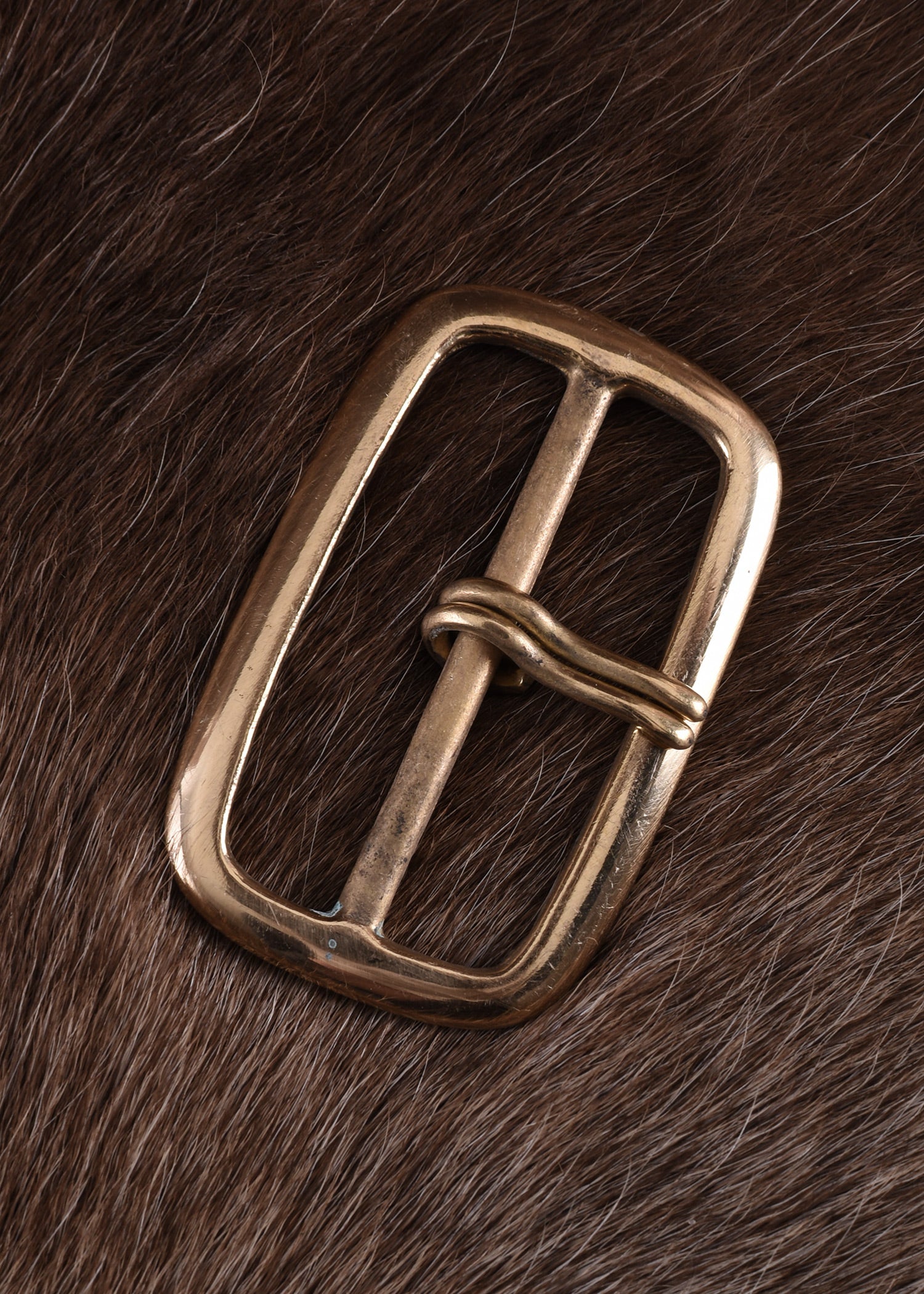 Imagen única de: Hebilla De Cinturón De Latón Con Dos Puntas, Rectangular