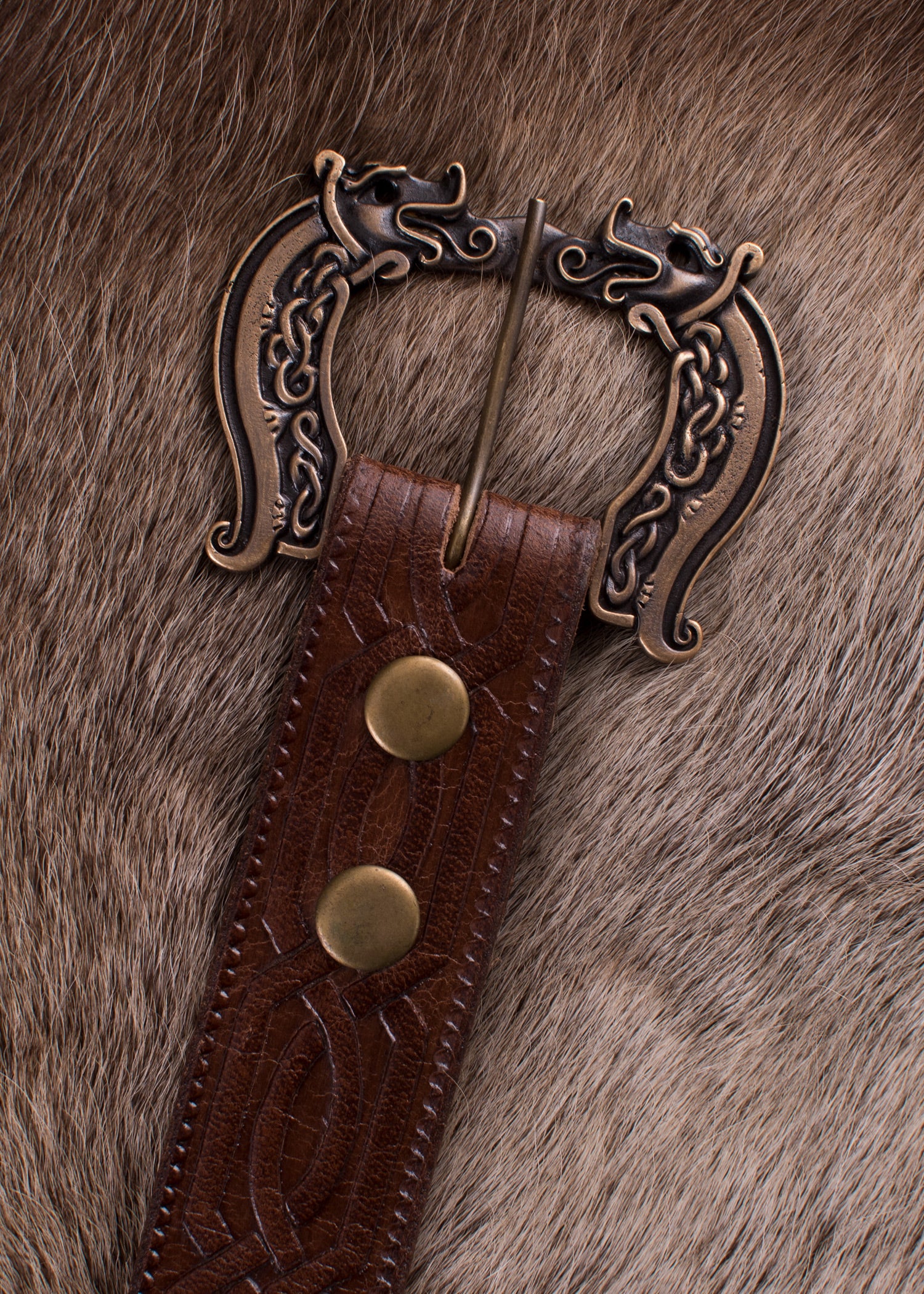 Imagen única de: Cinturón De Cuero Celta, 170 Cm.