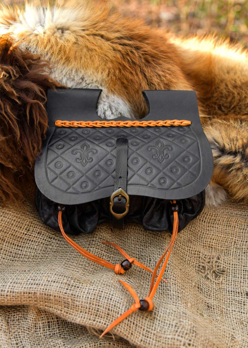 Riñonera Medieval de Dordrecht - Bolso de Cuero con Bolsillos, Varios Colores