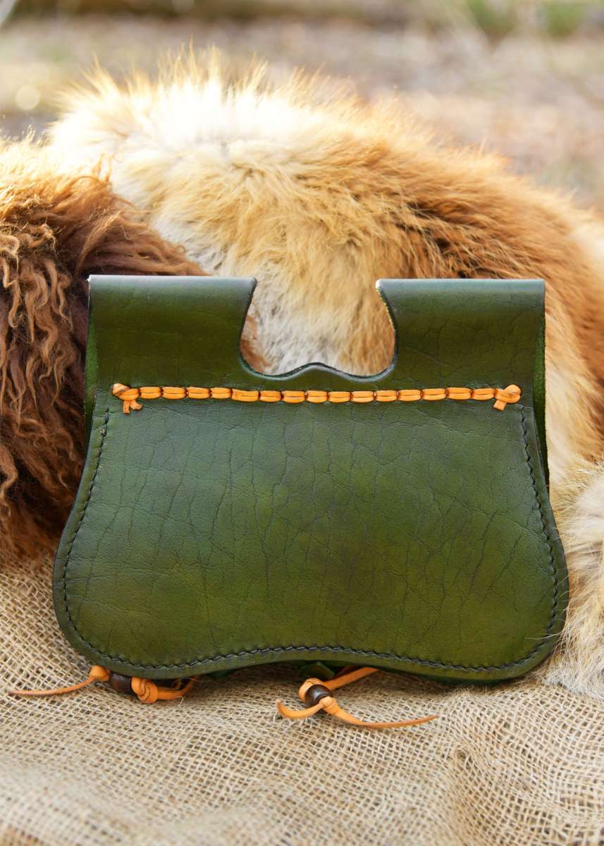 Riñonera Medieval de Dordrecht - Bolso de Cuero con Bolsillos, Varios Colores