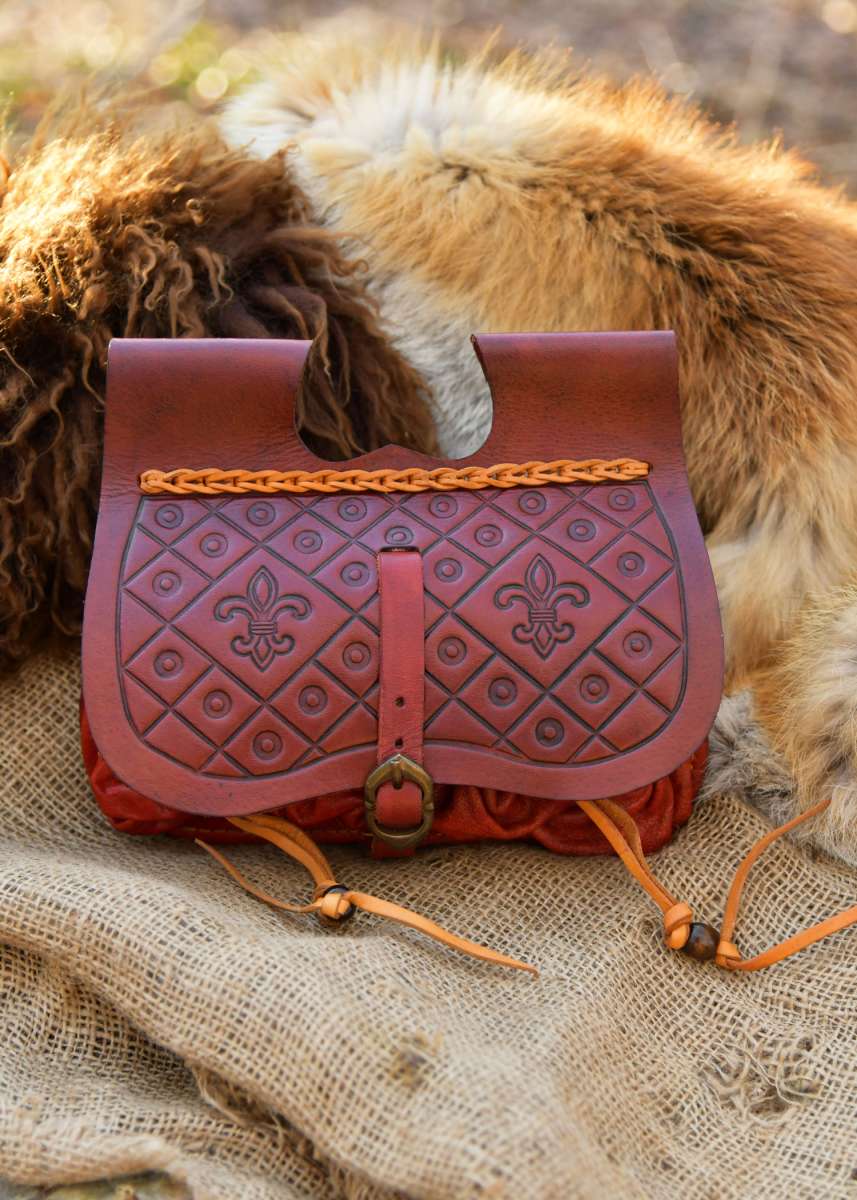 Riñonera Medieval de Dordrecht - Bolso de Cuero con Bolsillos, Varios Colores