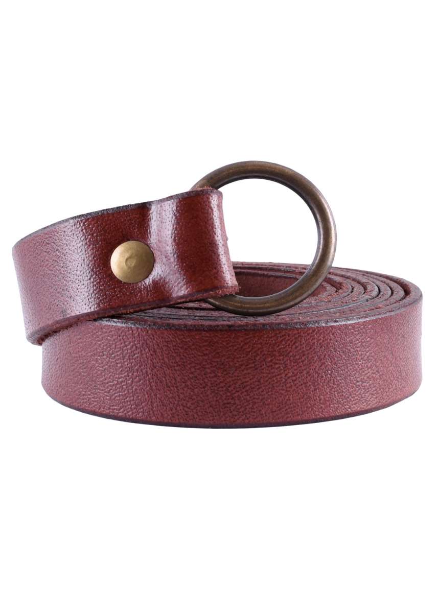 Cinturón Largo Medieval De Cuero, 160 Cm.