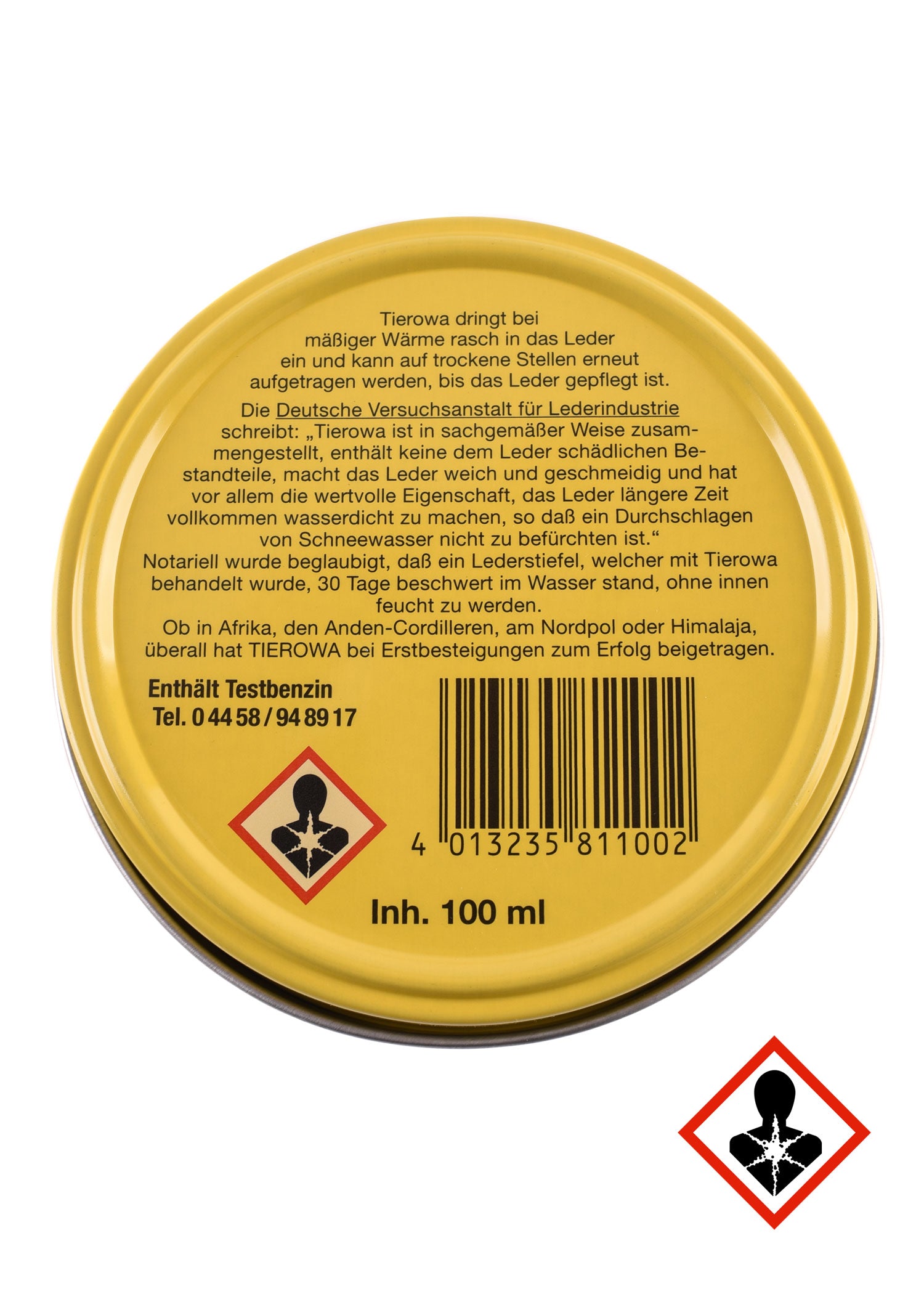 Imagen única de: Tierowa Cuidado Intensivo Del Cuero, Grasa Para Cuero, Bote De 100 Ml