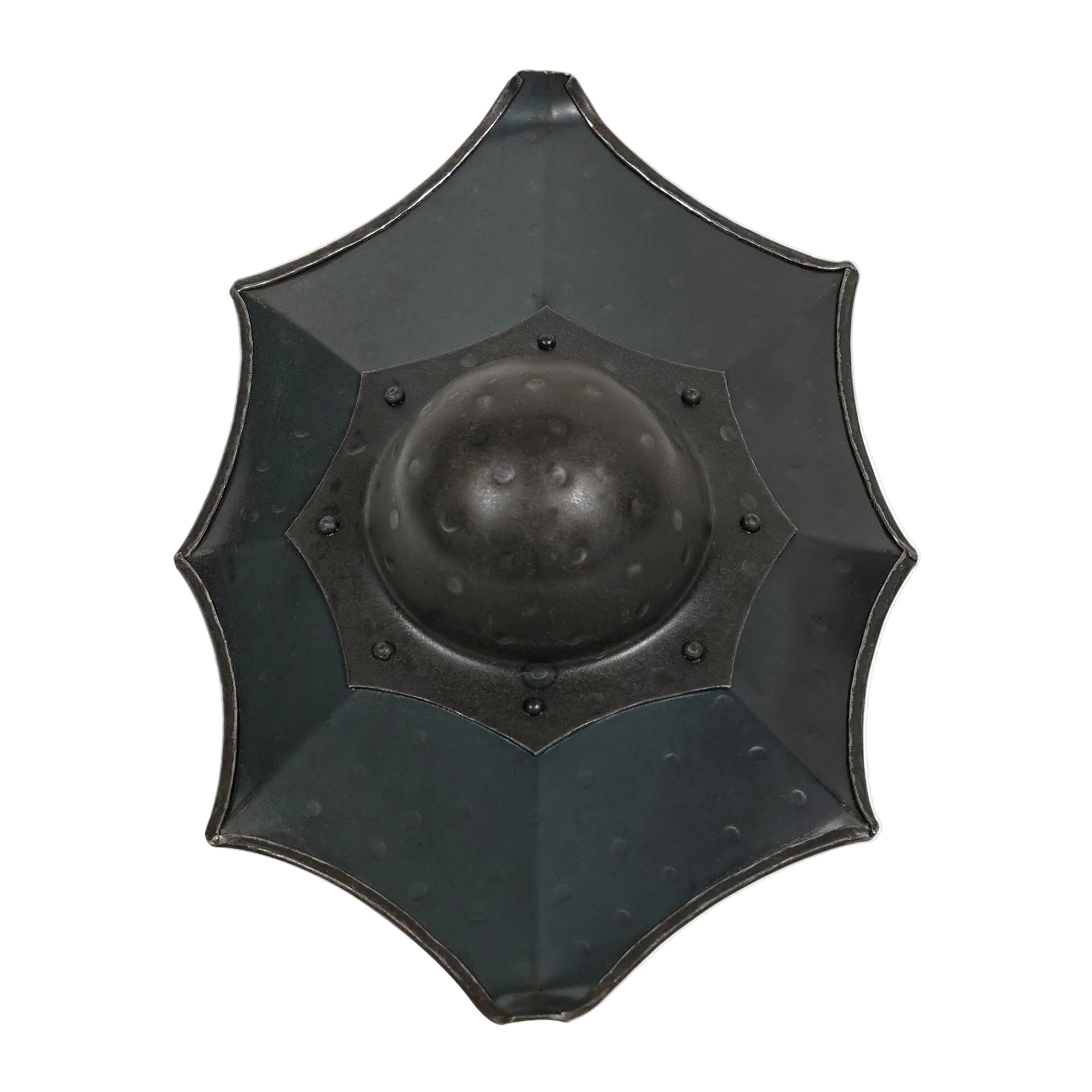 Buckler Talhoffer — Escudo hoja de acebo en acero calibre 16 - imagen 14