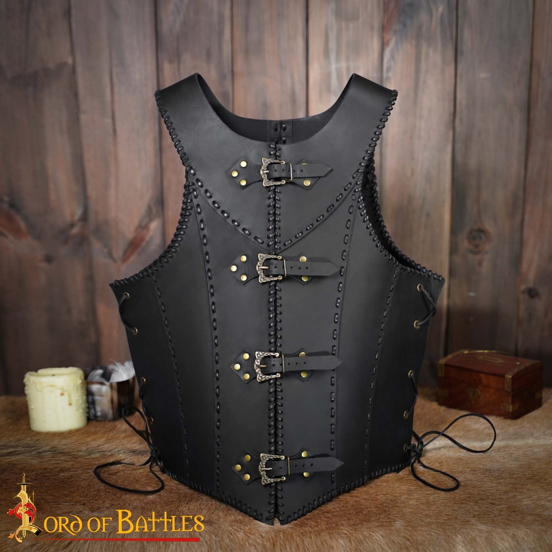 Coraza de Cuero Lady Warrior Artesanal
