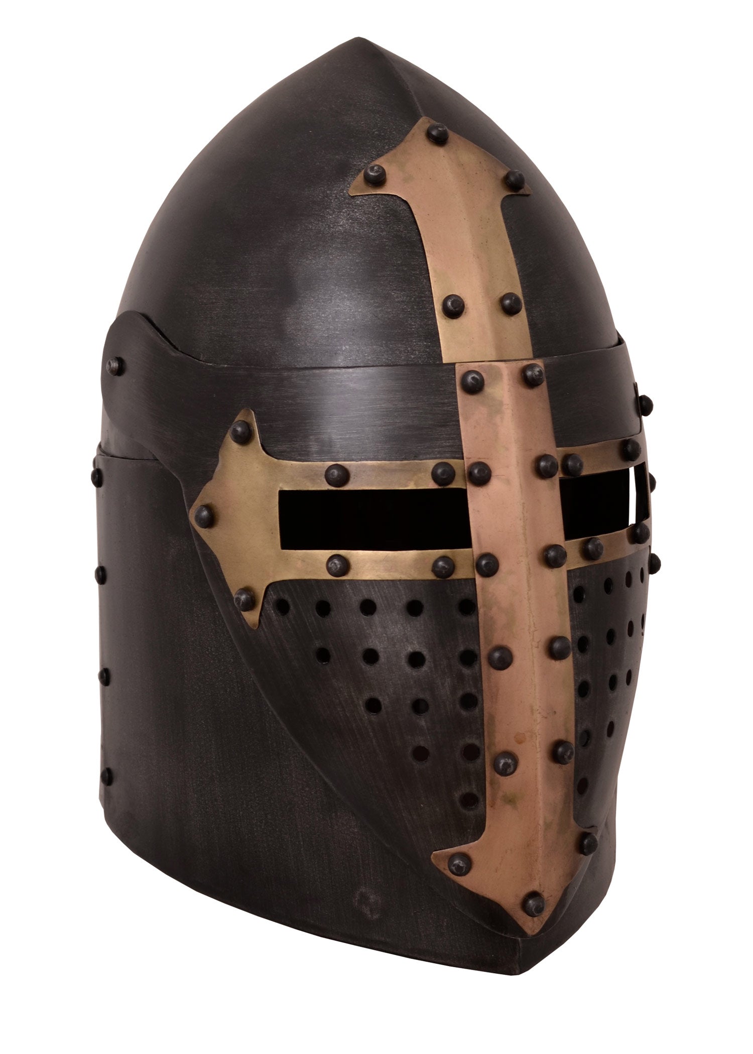 Imagen única de: Casco Superior Con Visera Plegable, Acero De 1,6 Mm, Acabado Antiguo