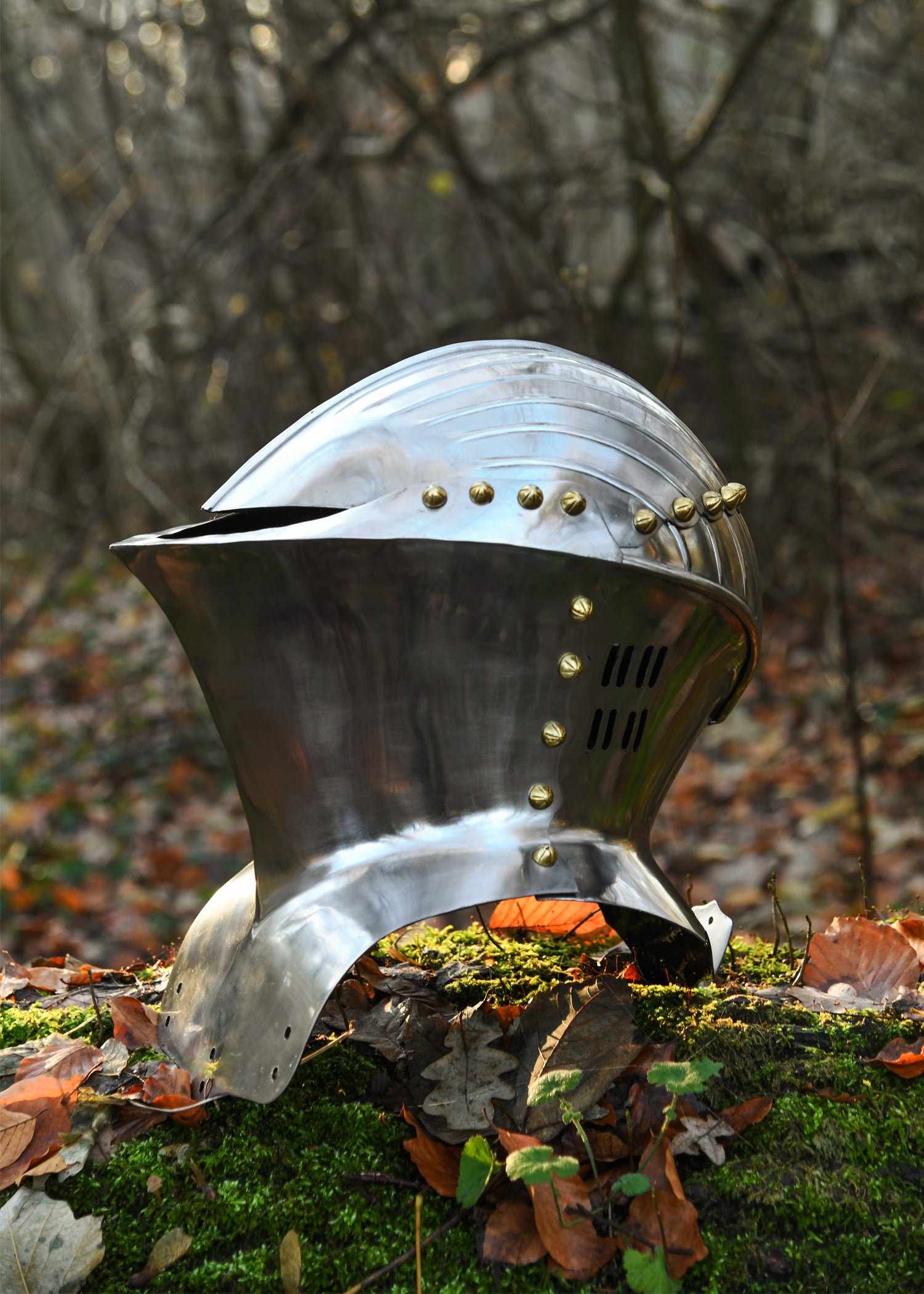 Imagen única de: Casco Perforador Alemán, Alrededor De 1500, Acero De 1,6 Mm