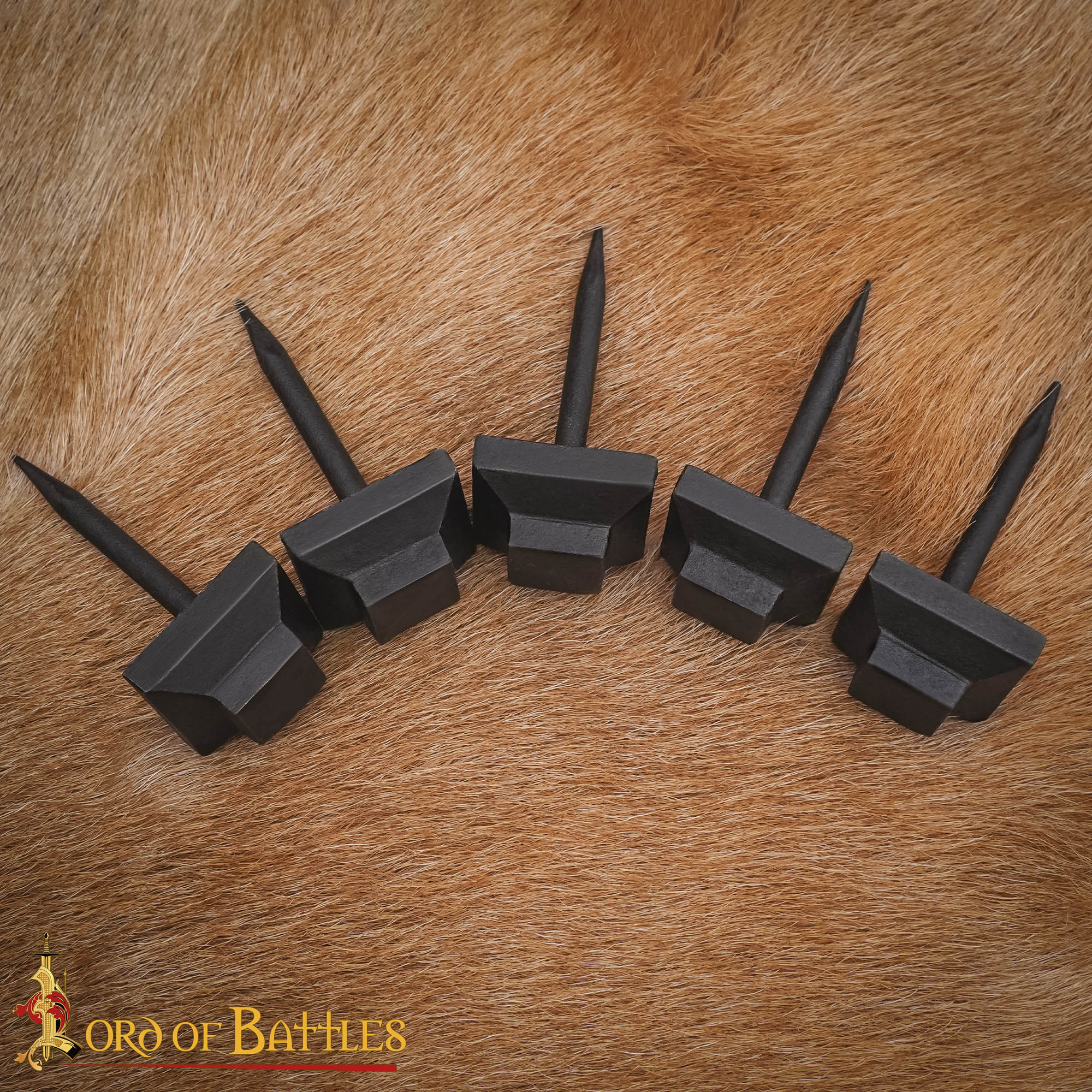 Set de 5 clavos de hierro forjados a mano, estilo vintage - imagen 6